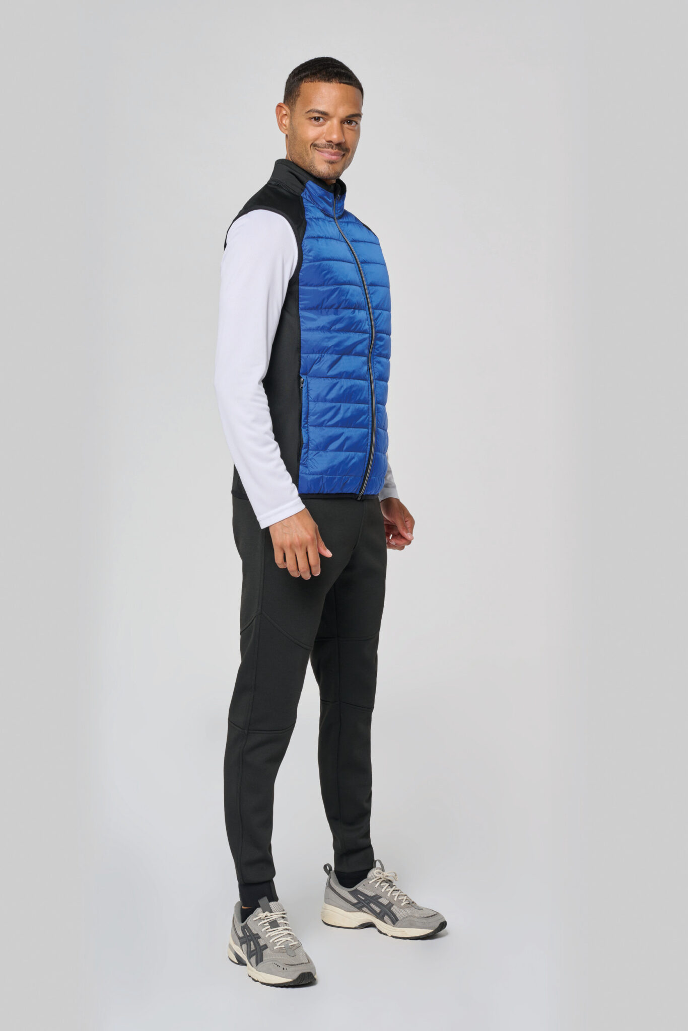Miniature 4 pour Veste sport bi-matière sans manches unisexe