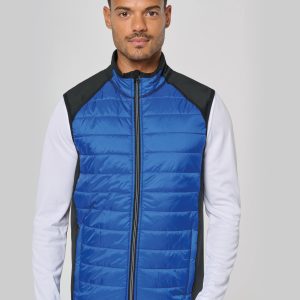 Visuel Veste sport bi-matière sans manches unisexe