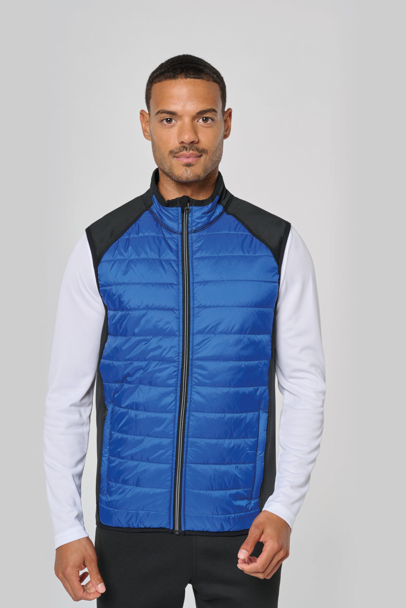 Miniature 1 pour Veste sport bi-matière sans manches unisexe
