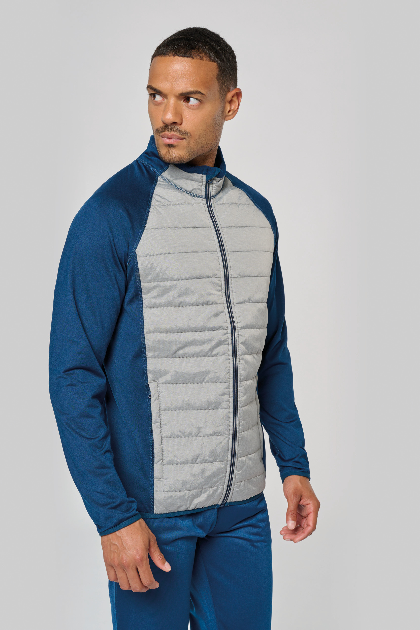 Miniature 4 pour Veste sport bi-matière unisexe