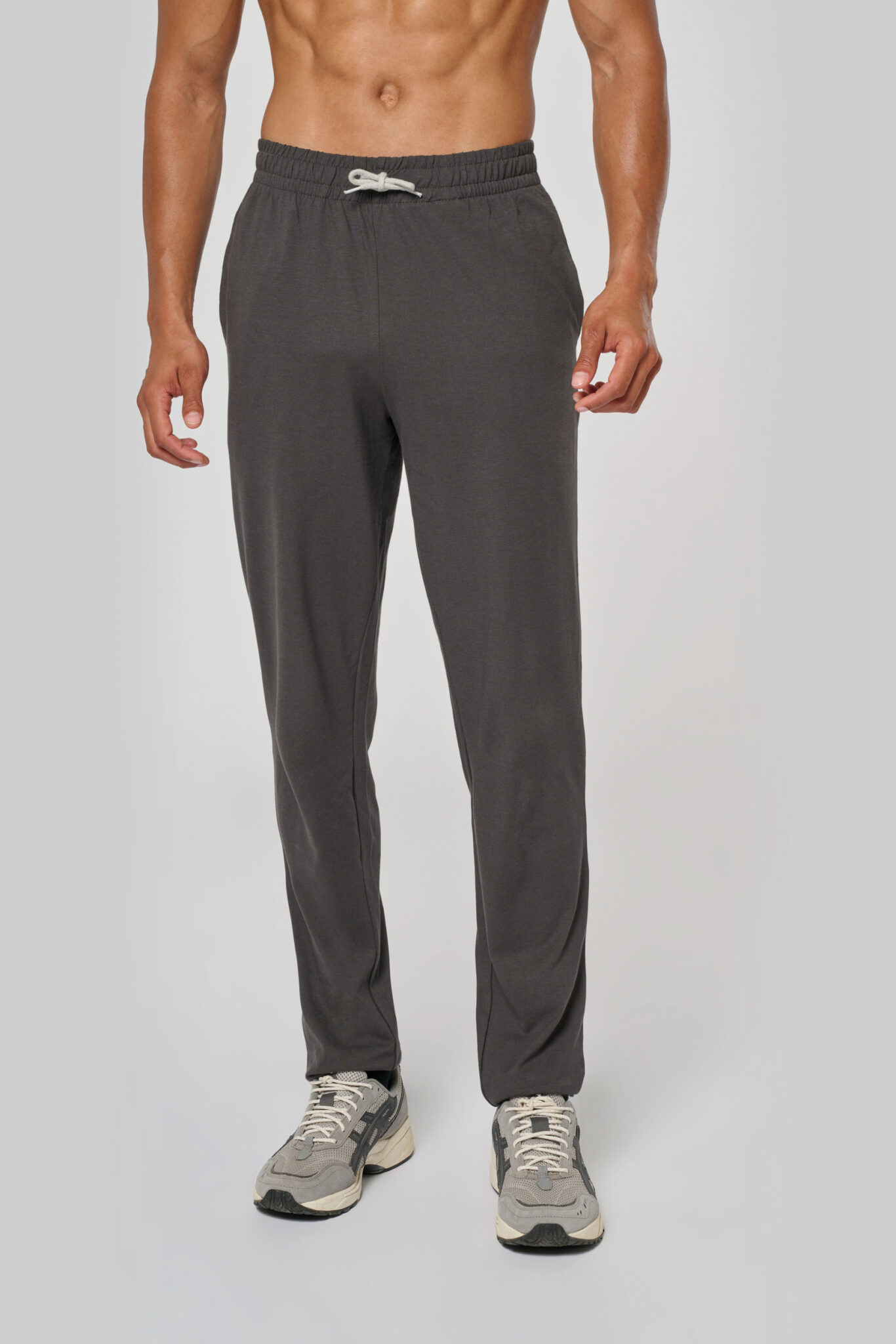 Miniature 2 pour Pantalon de jogging en coton léger unisexe