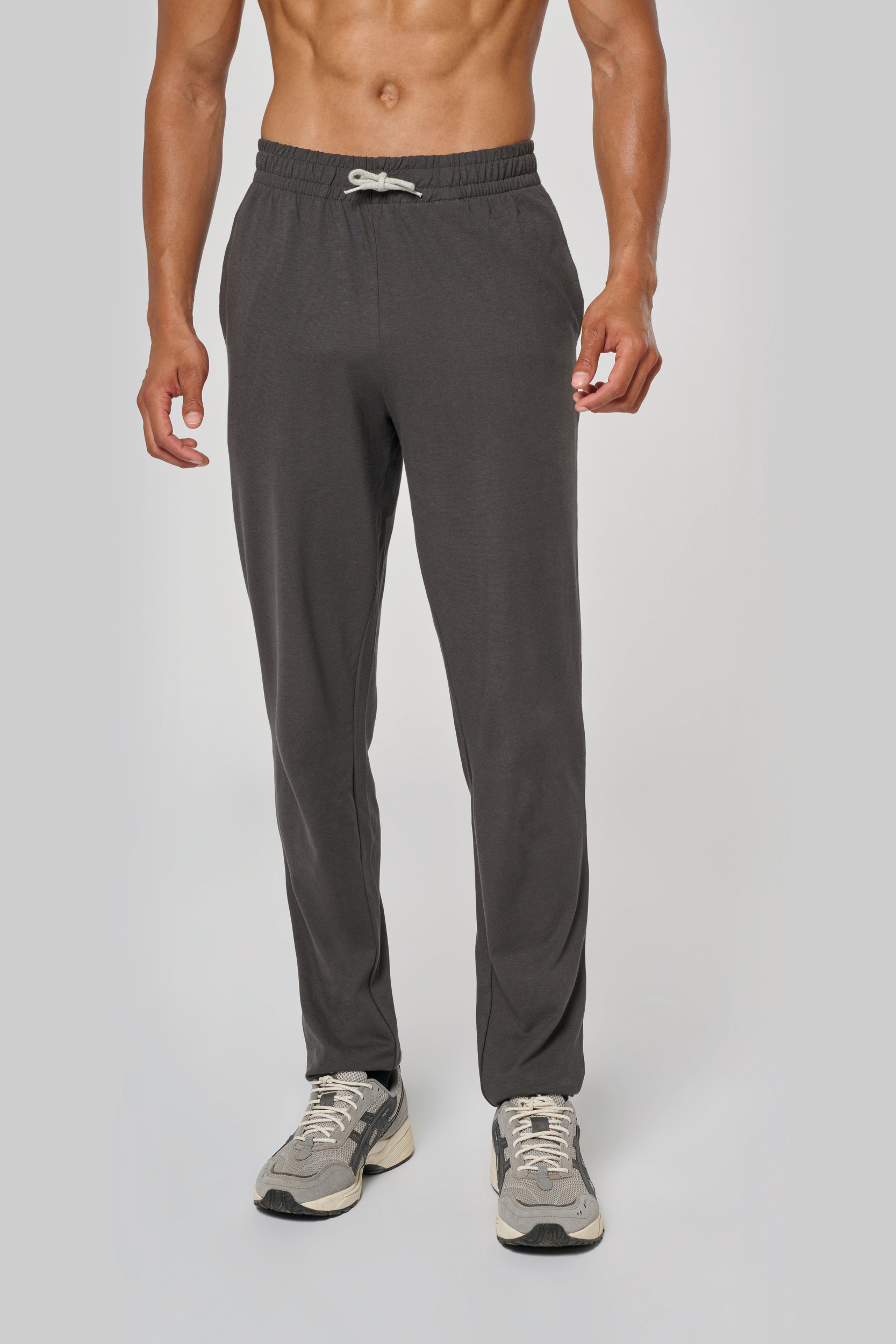 Miniature 2 pour Pantalon de jogging en coton léger unisexe