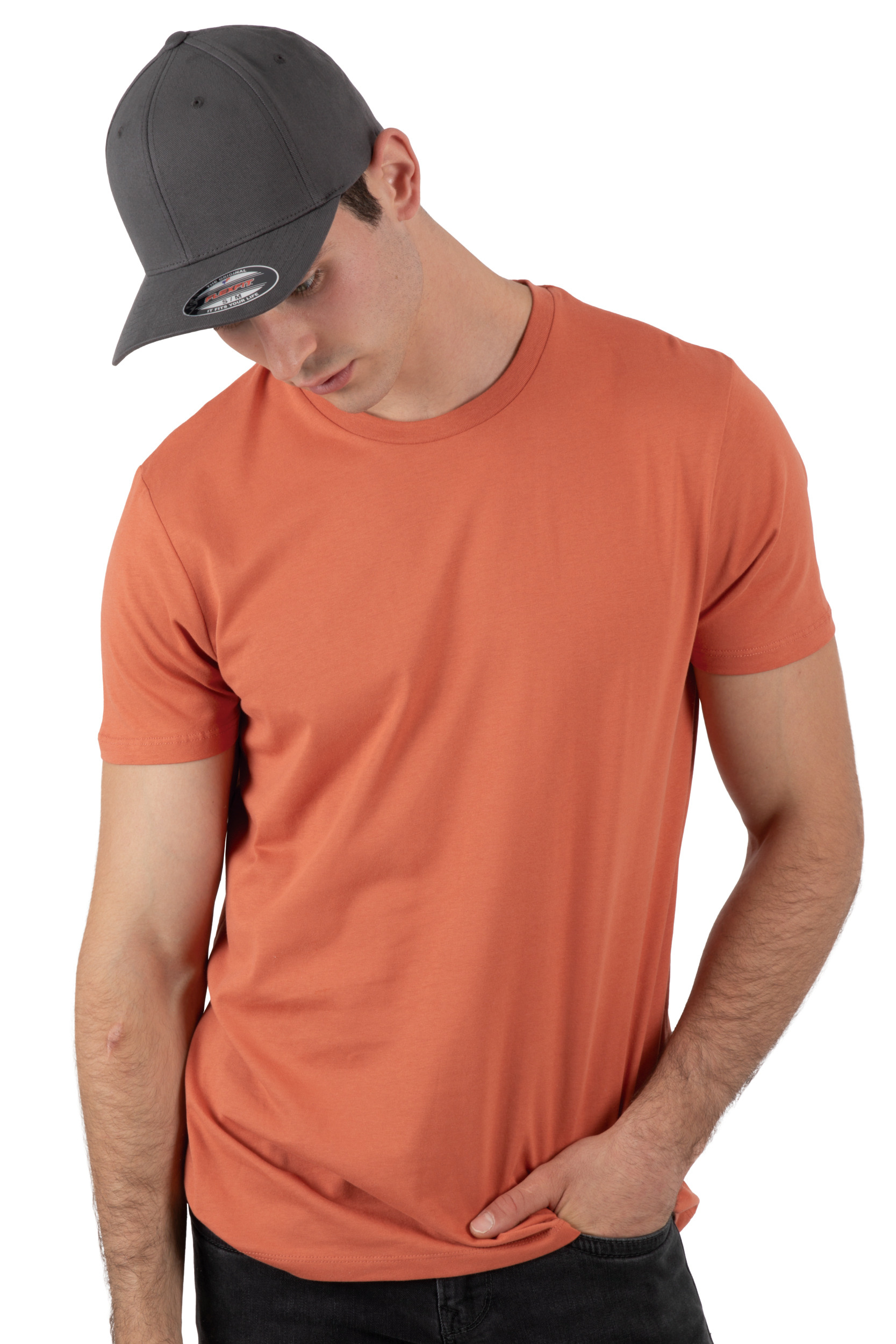 Miniature 1 pour Casquette Flexfit coton brossé - 6 panneaux