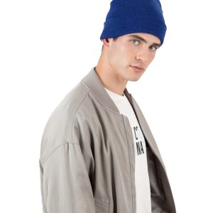 Visuel Bonnet recyclé avec revers tricoté