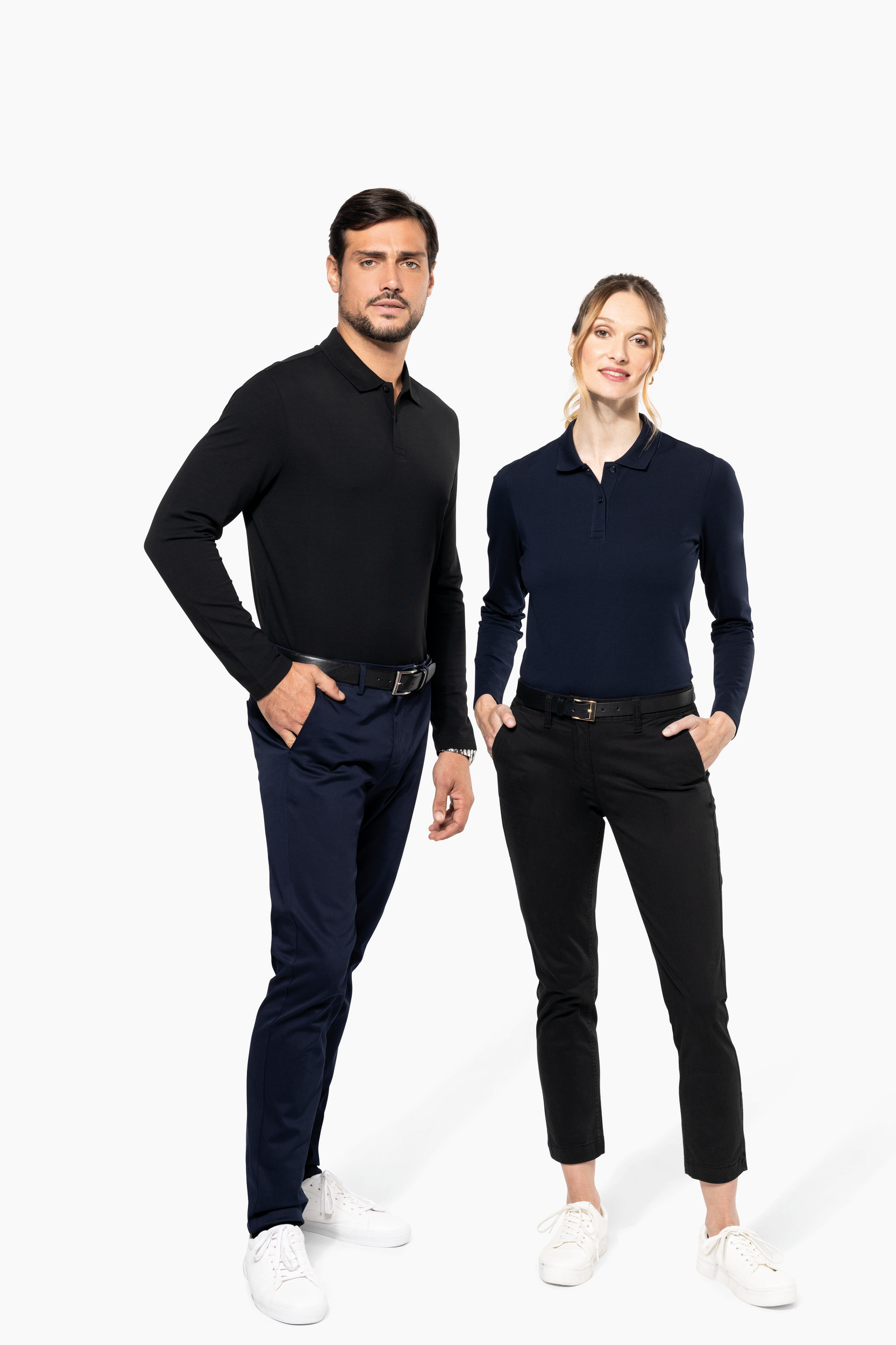 Miniature 9 pour Polo Supima® manches longues femme