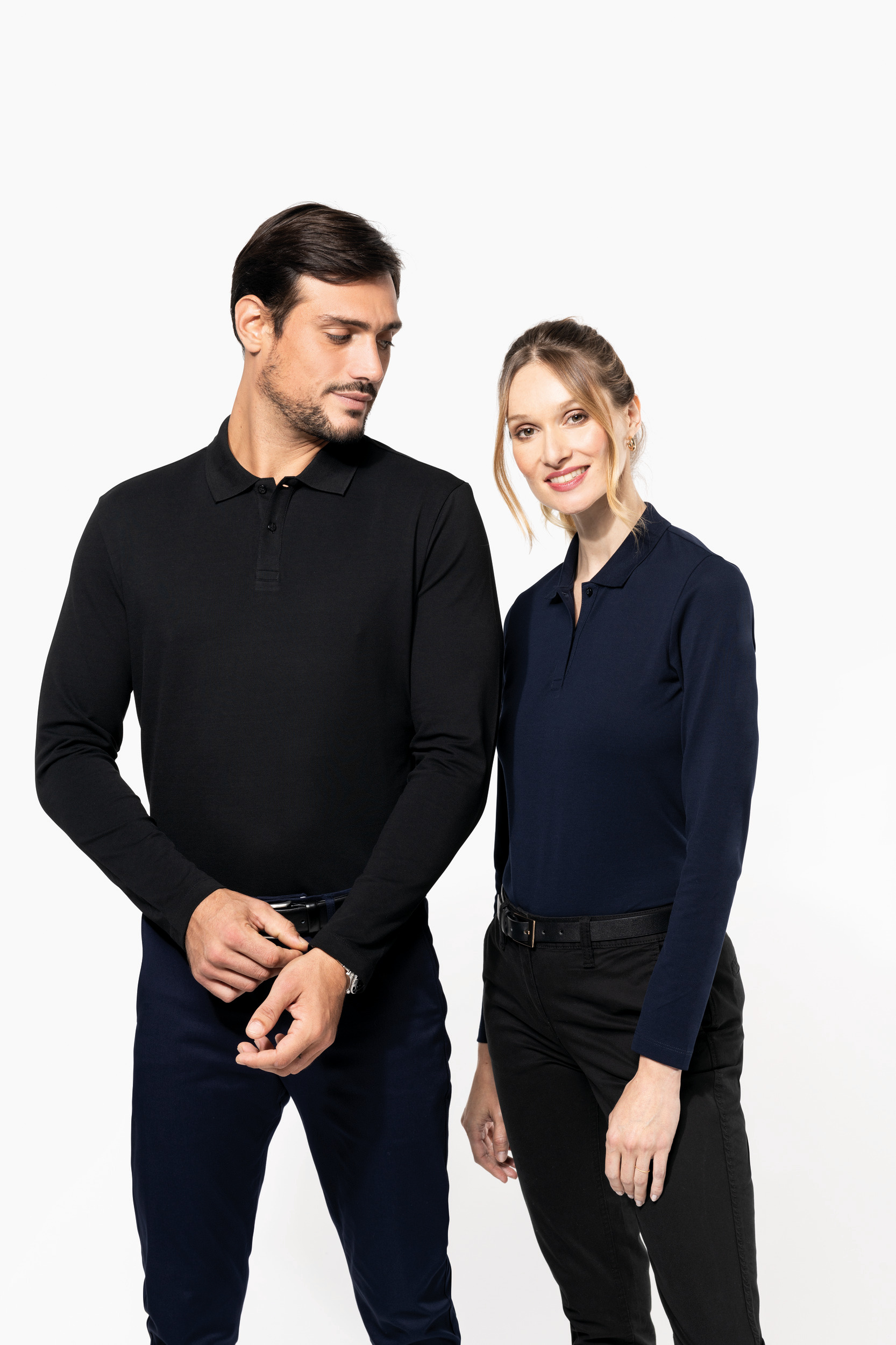 Miniature 7 pour Polo Supima® manches longues femme