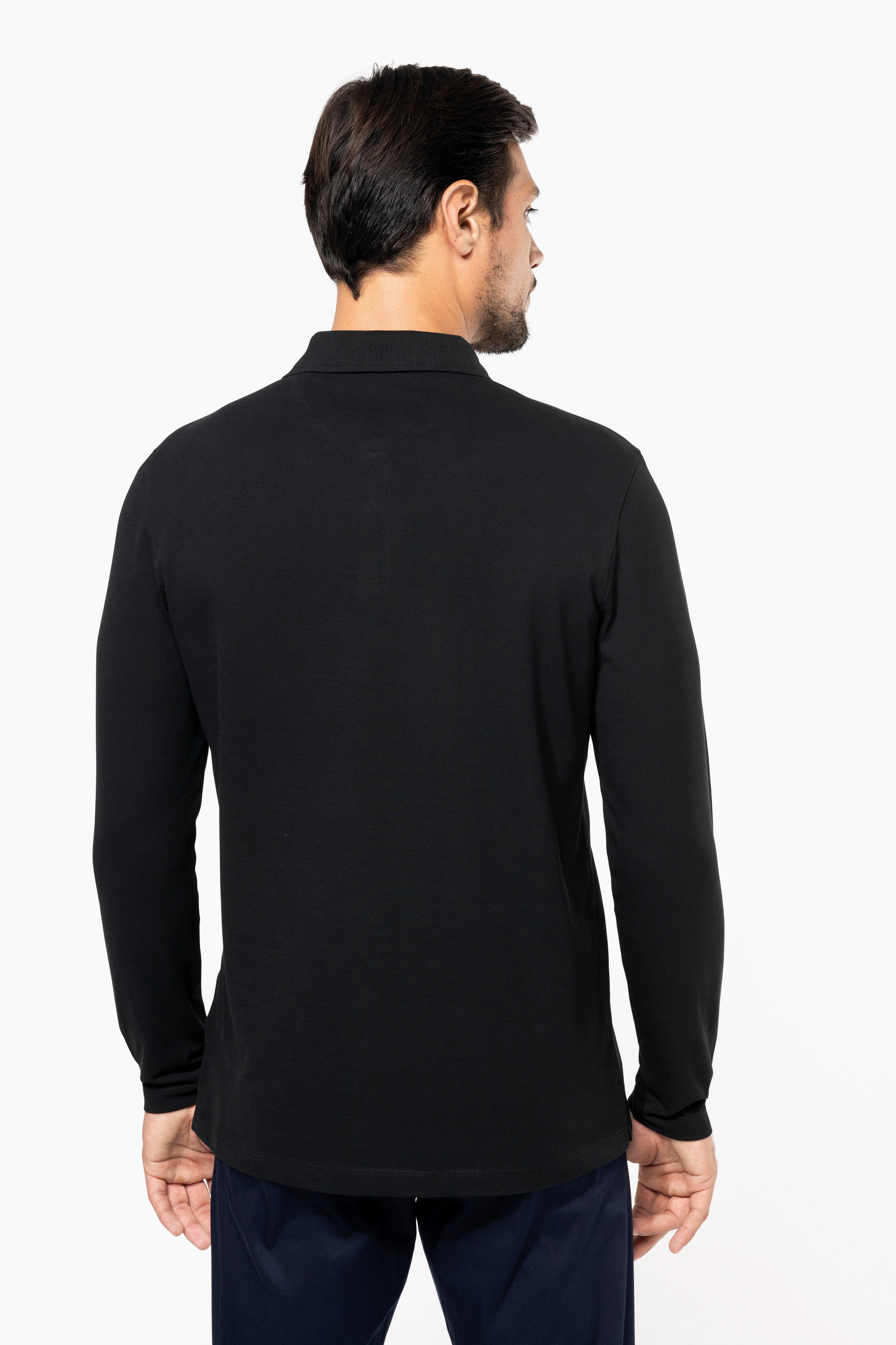 Miniature 2 pour Polo Supima® manches longues homme