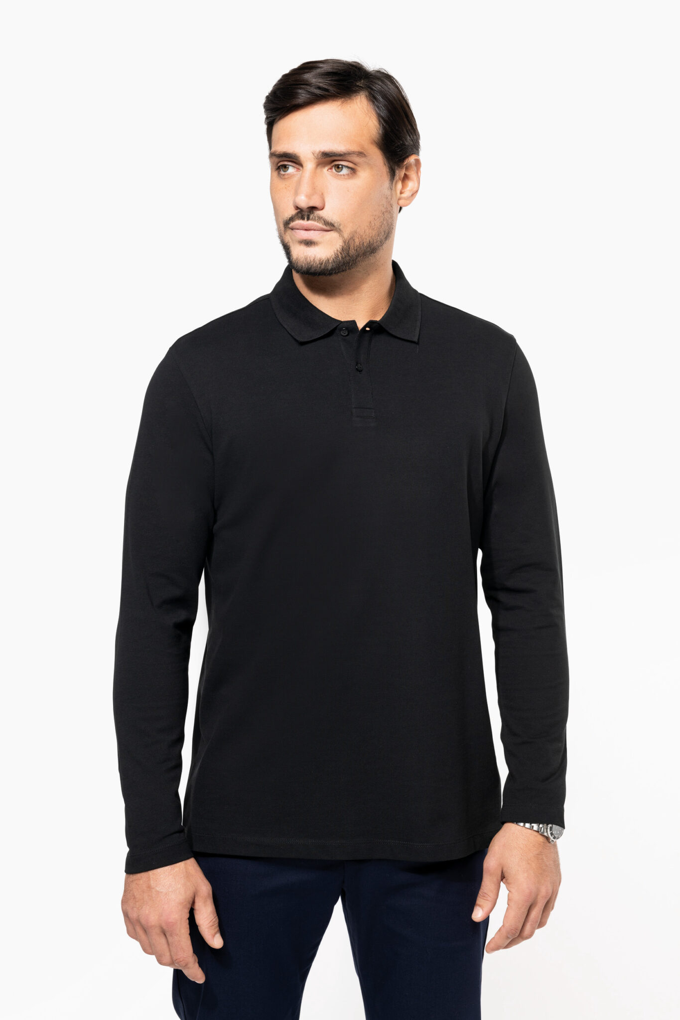 Miniature 1 pour Polo Supima® manches longues homme