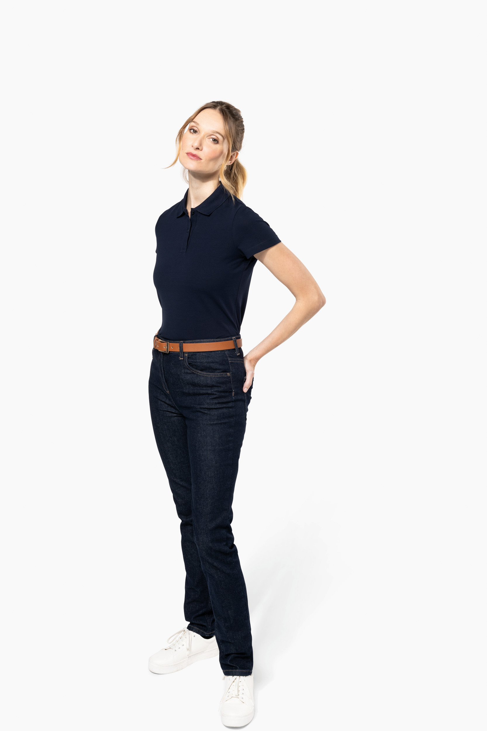 Miniature 6 pour Polo Supima® manches courtes femme
