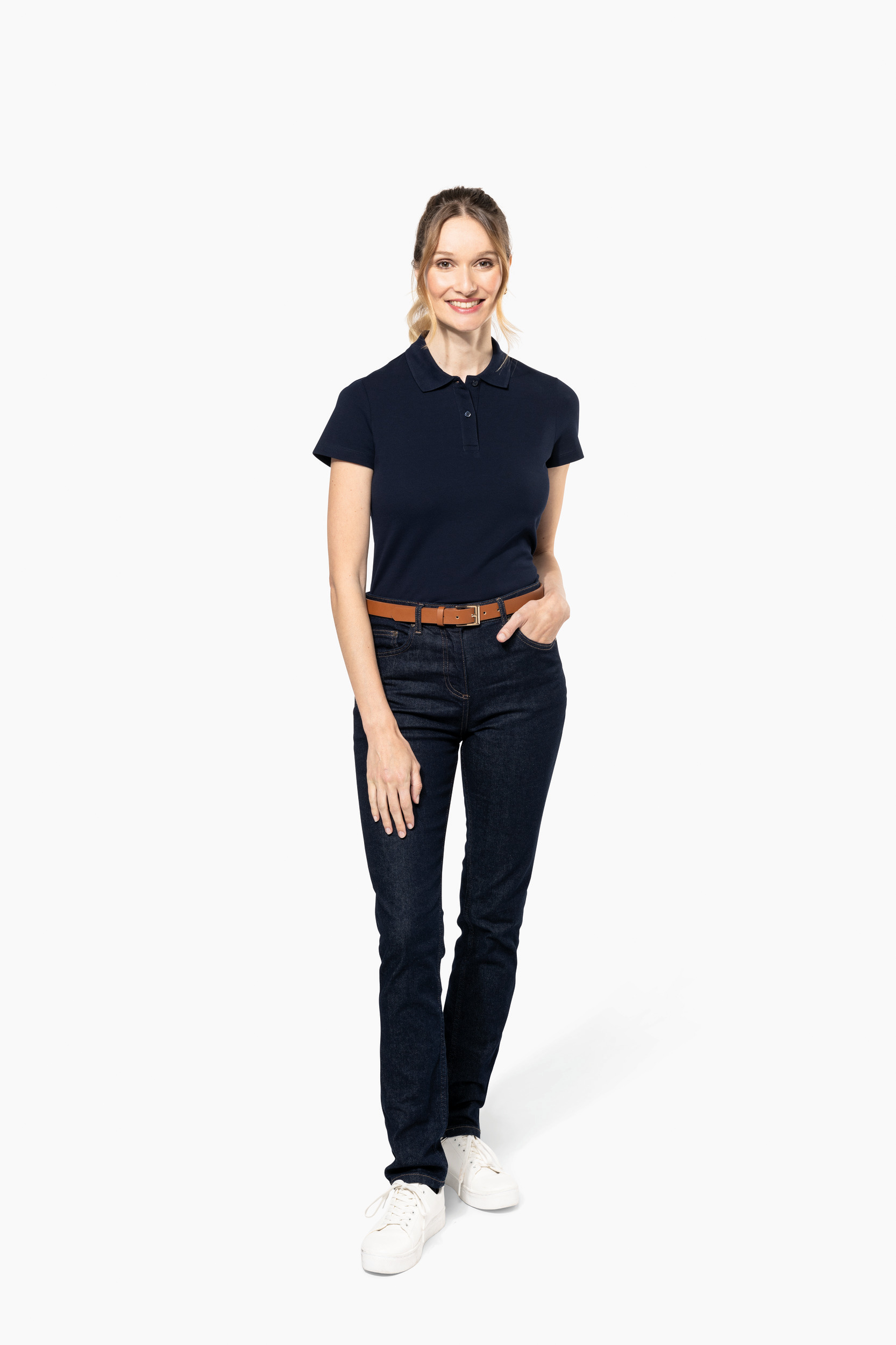 Miniature 5 pour Polo Supima® manches courtes femme