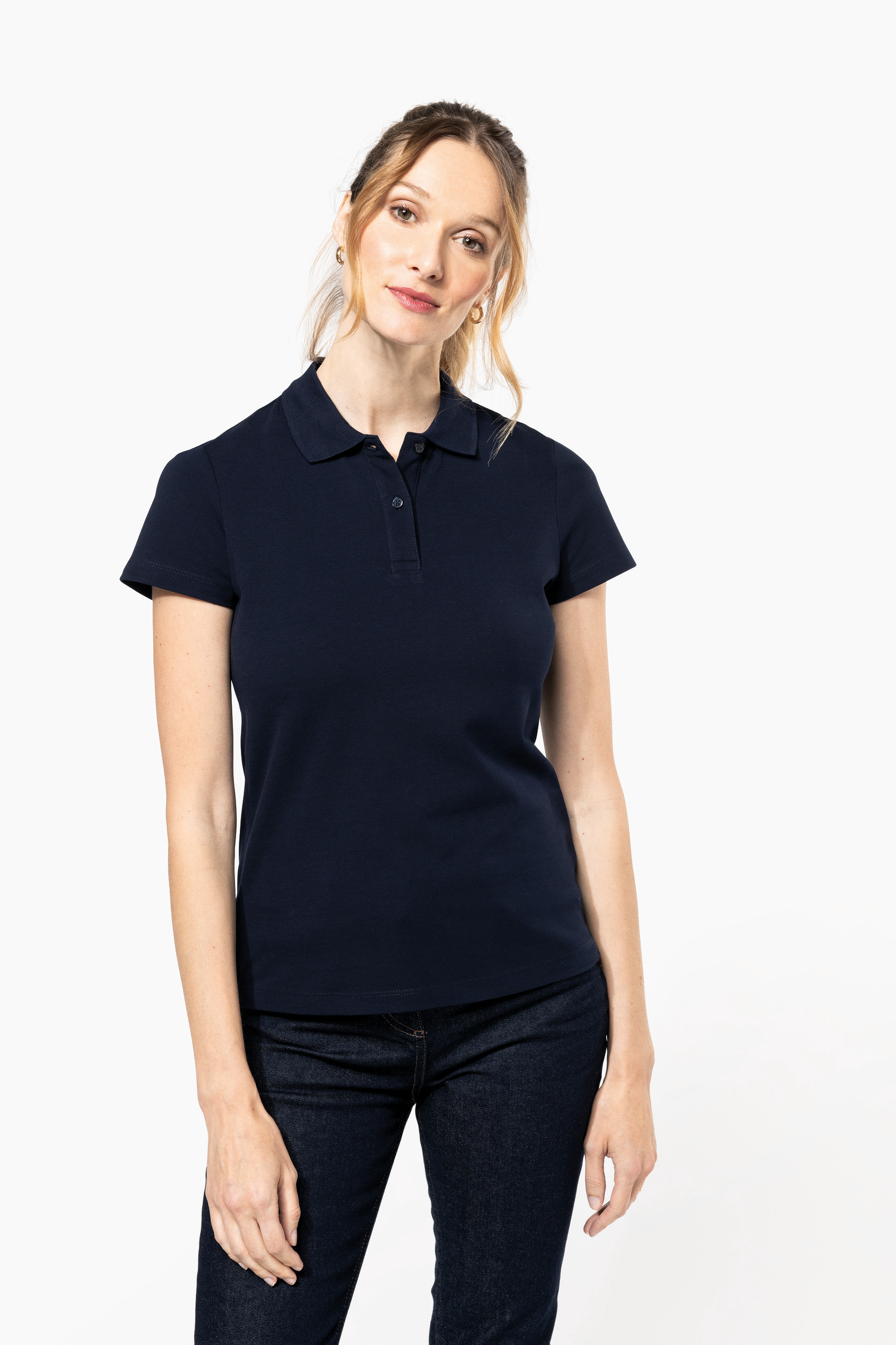 Miniature 1 pour Polo Supima® manches courtes femme