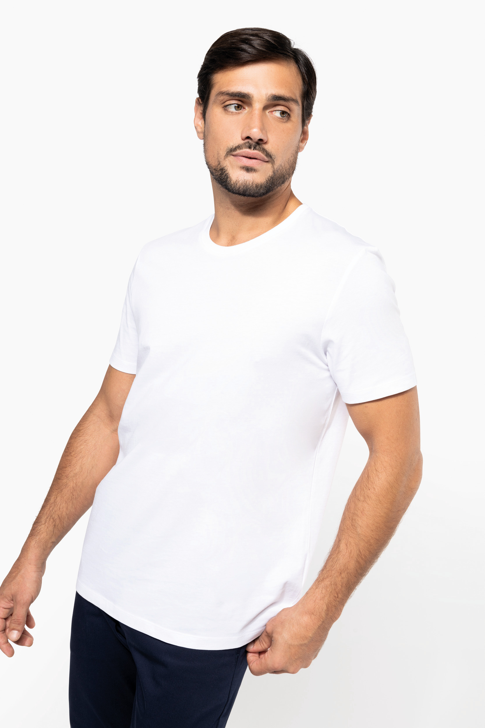 Miniature 3 pour T-shirt Supima® col rond manches courtes homme