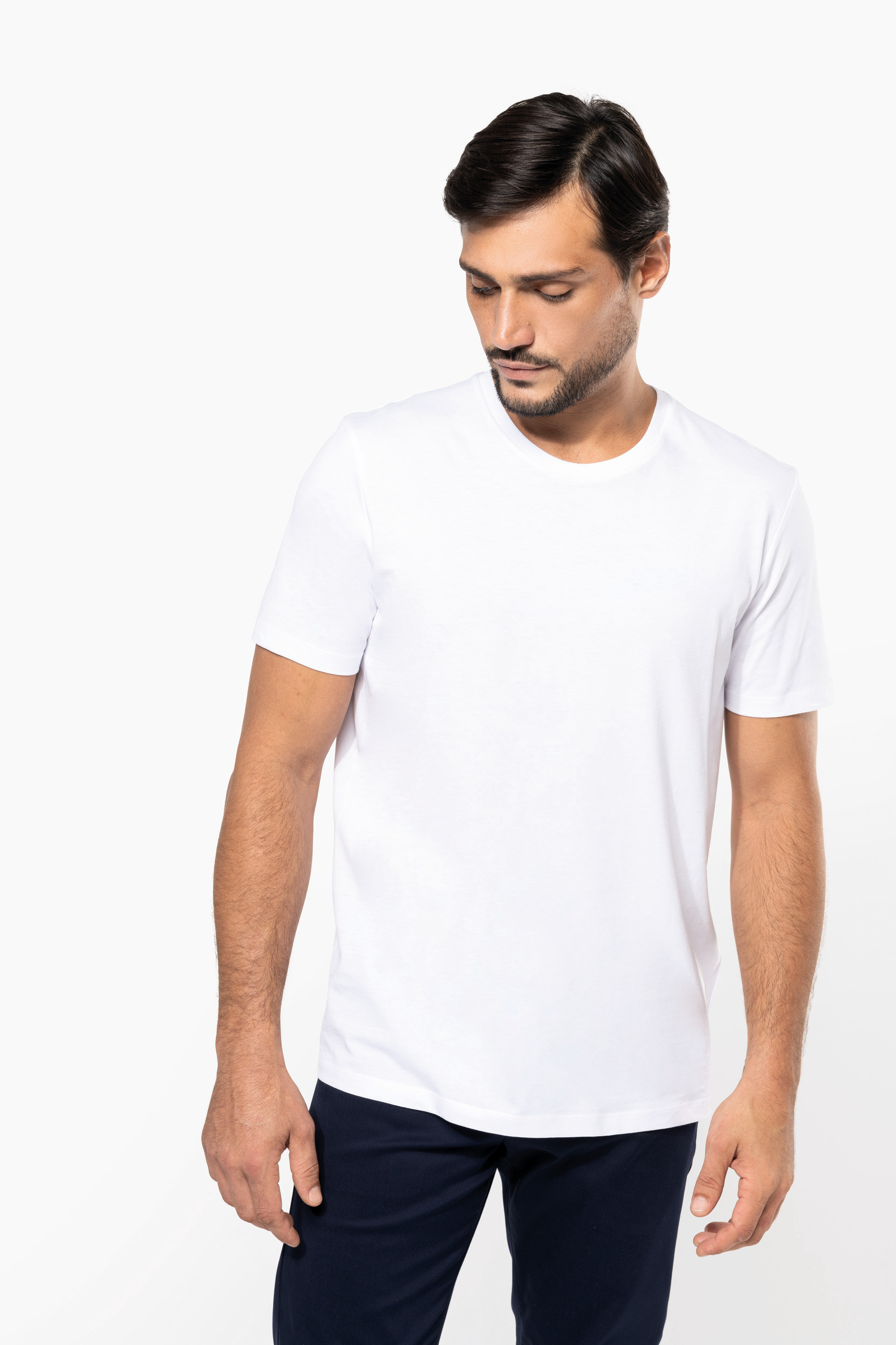 Miniature 1 pour T-shirt Supima® col rond manches courtes homme