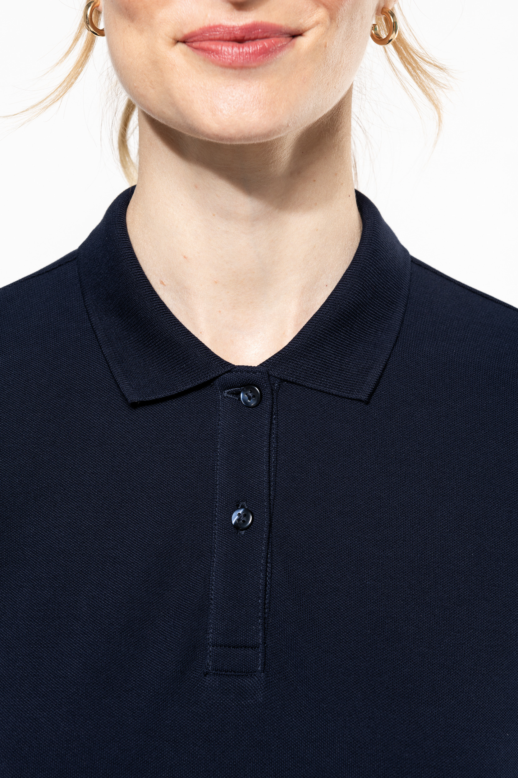 Miniature 11 pour Polo Supima® manches longues femme