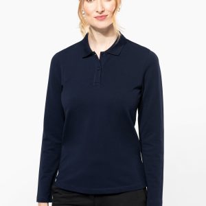 Visuel Polo Supima® manches longues femme
