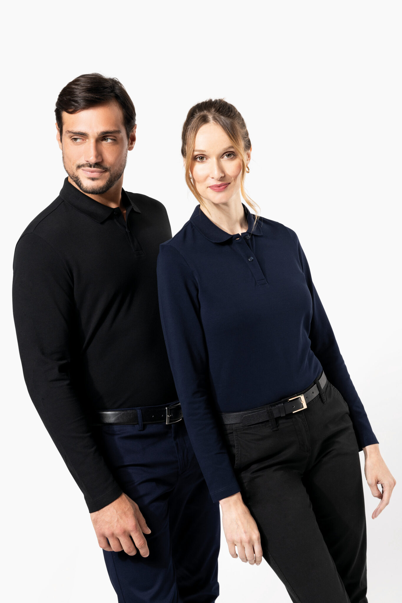 Miniature 8 pour Polo Supima® manches longues femme