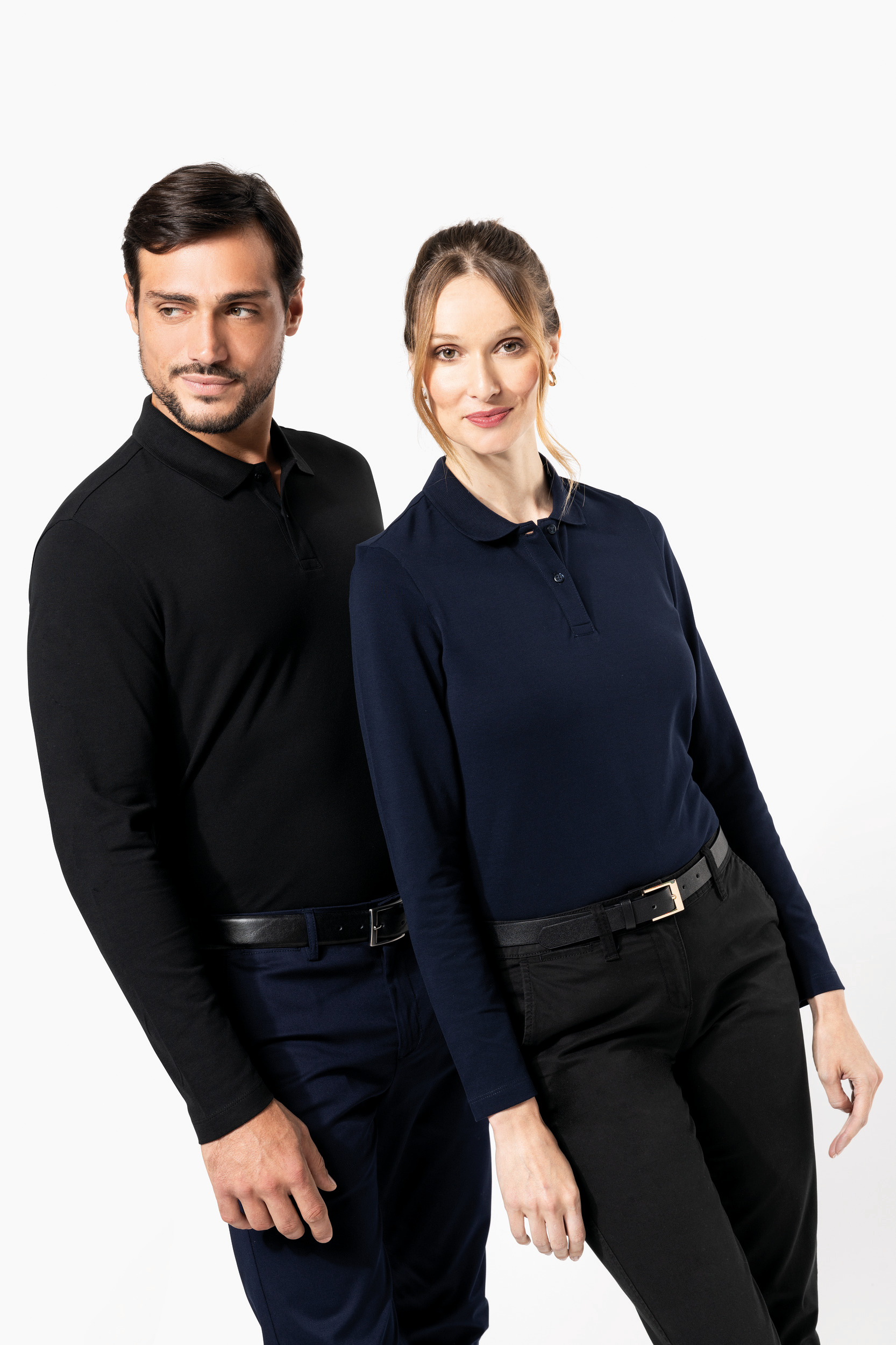 Miniature 8 pour Polo Supima® manches longues femme
