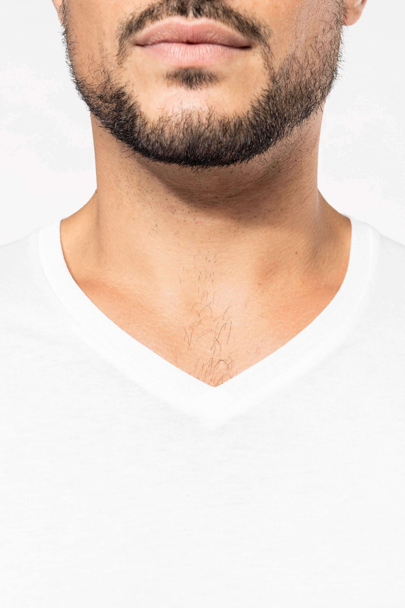 Miniature 10 pour T-shirt Supima® col V manches longues homme