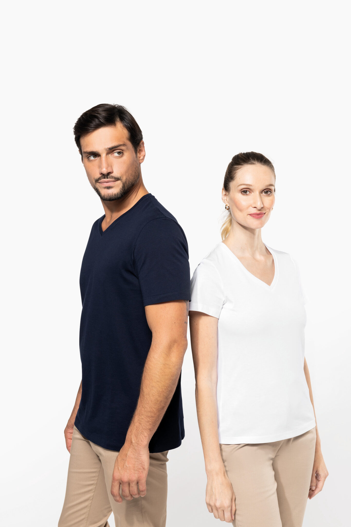 Miniature 7 pour T-shirt Supima® col V manches courtes homme