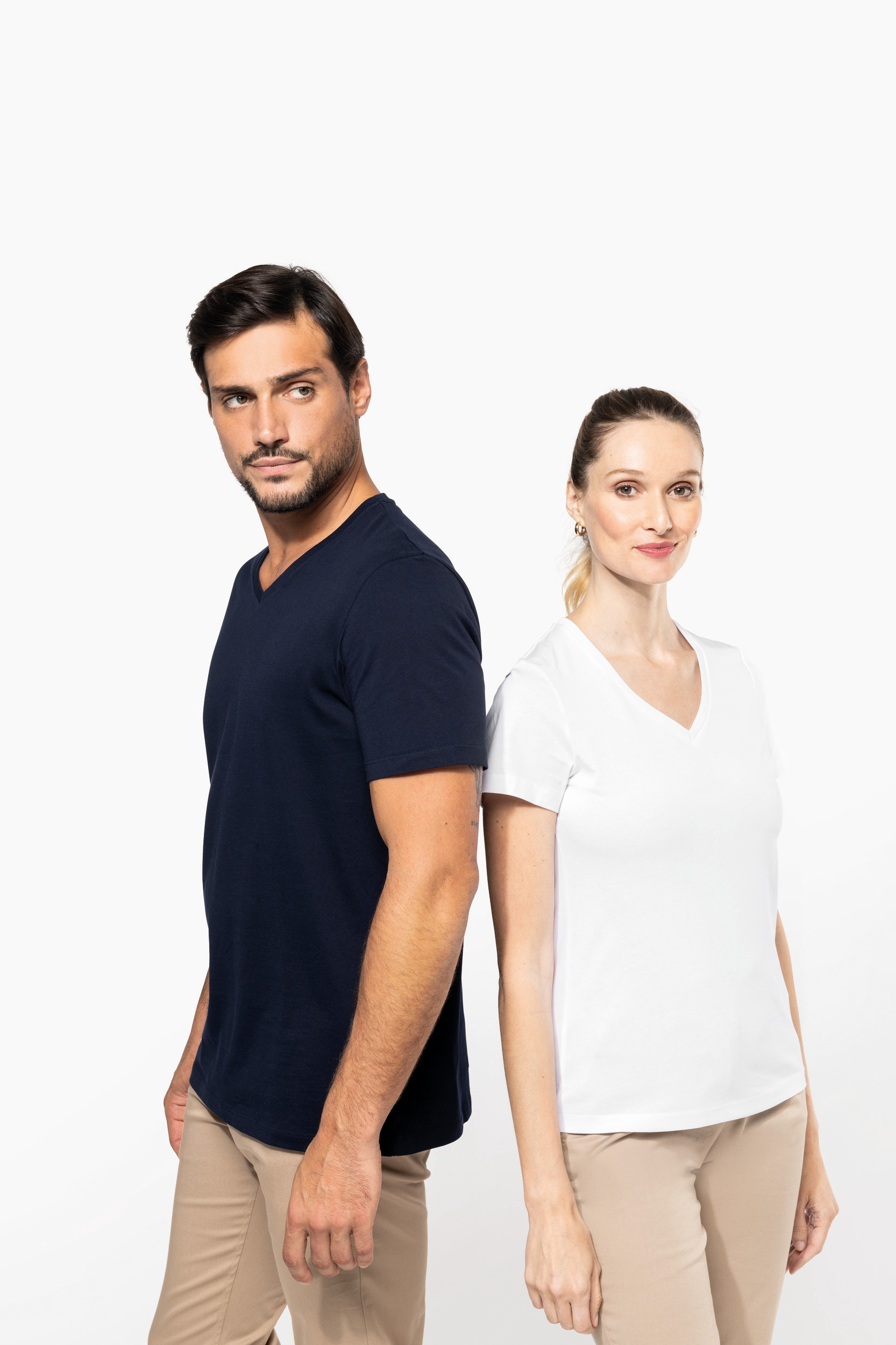 Miniature 7 pour T-shirt Supima® col V manches courtes homme