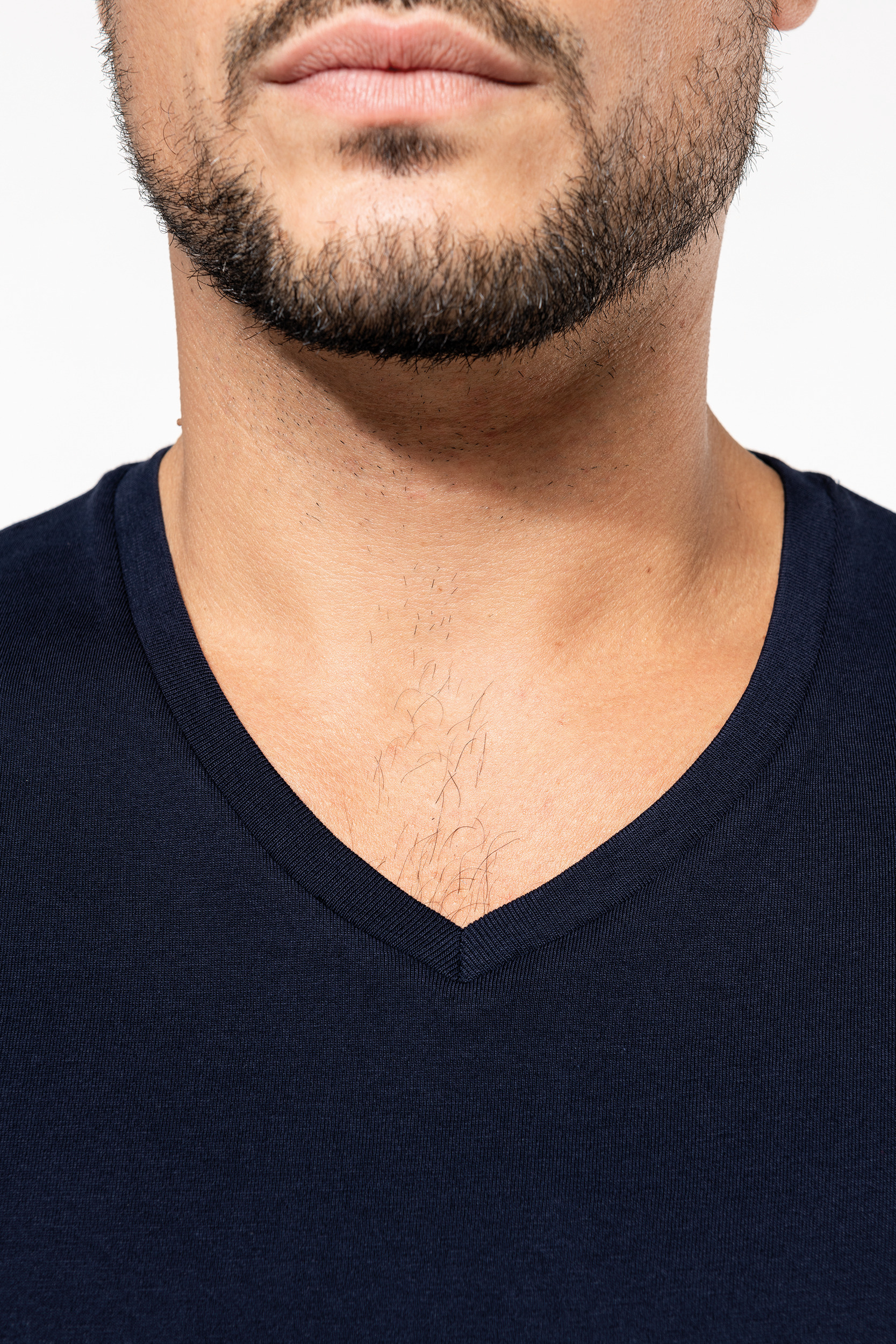 Miniature 10 pour T-shirt Supima® col V manches courtes homme