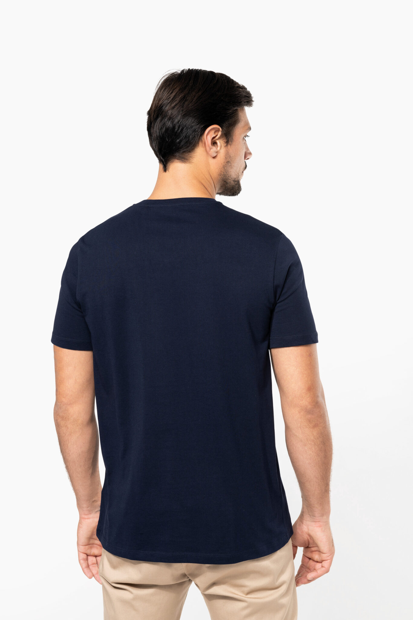 Miniature 2 pour T-shirt Supima® col V manches courtes homme