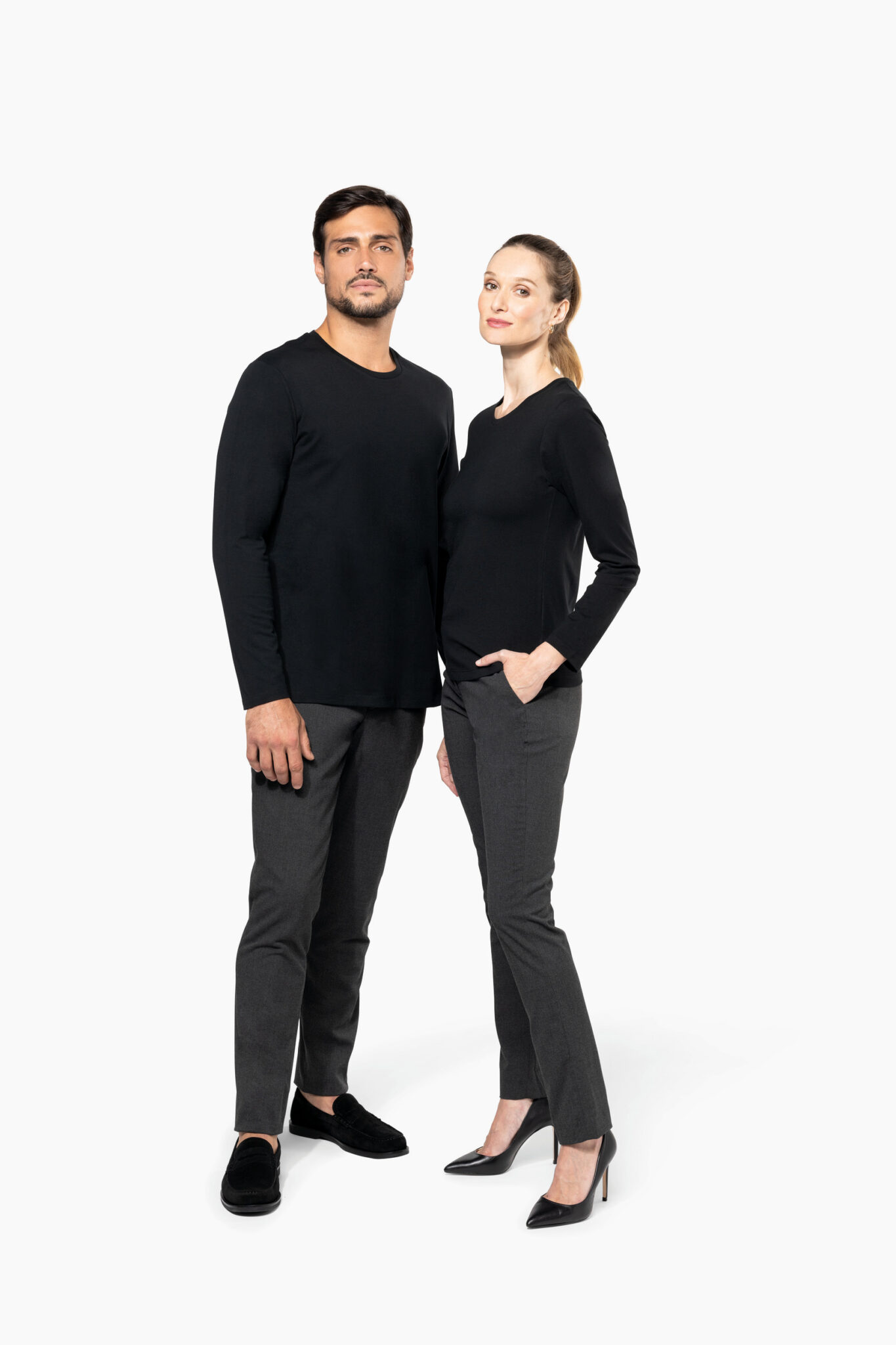 Miniature 9 pour T-shirt Supima® col rond manches longues homme