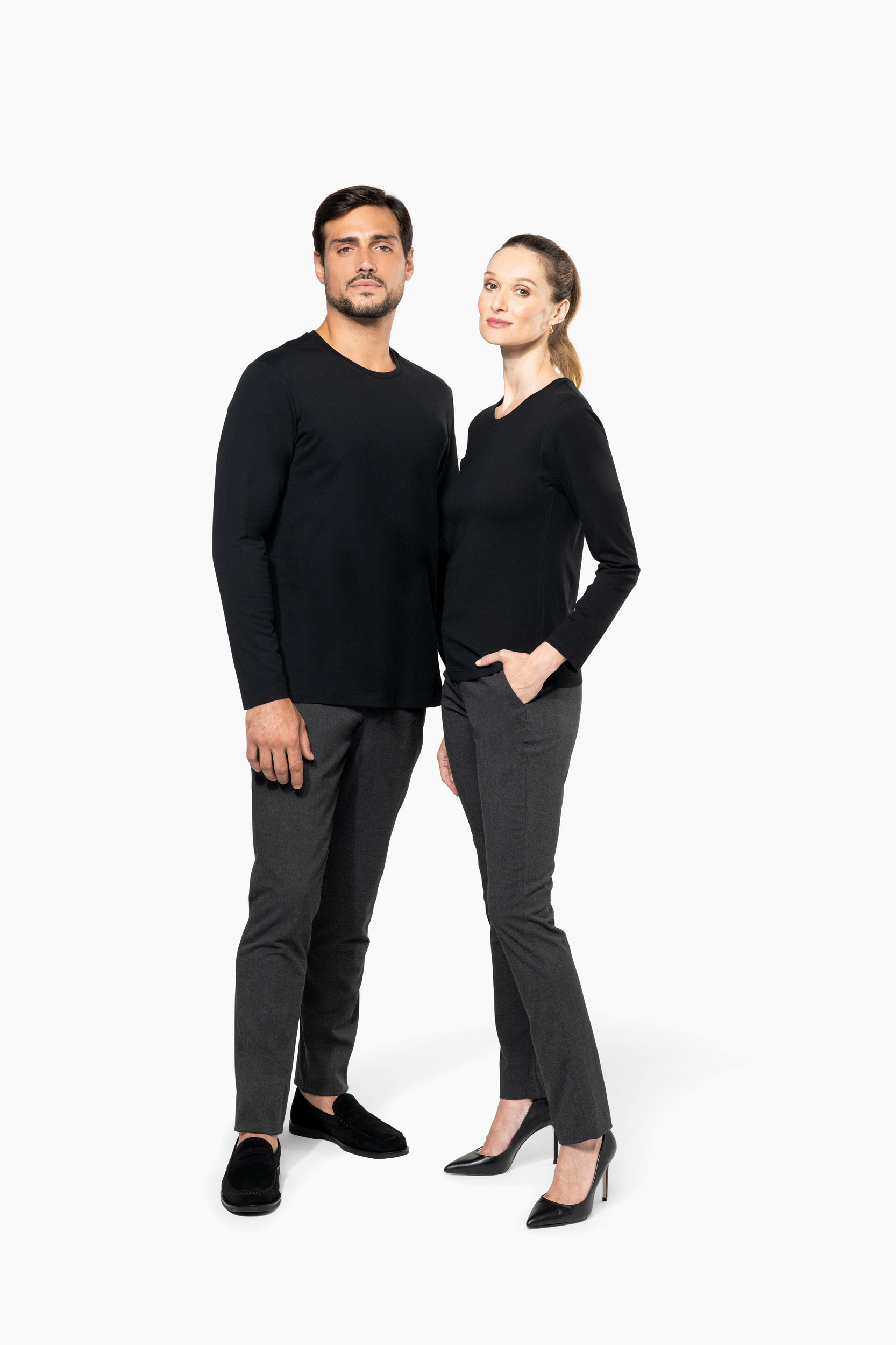 Miniature 9 pour T-shirt Supima® col rond manches longues homme