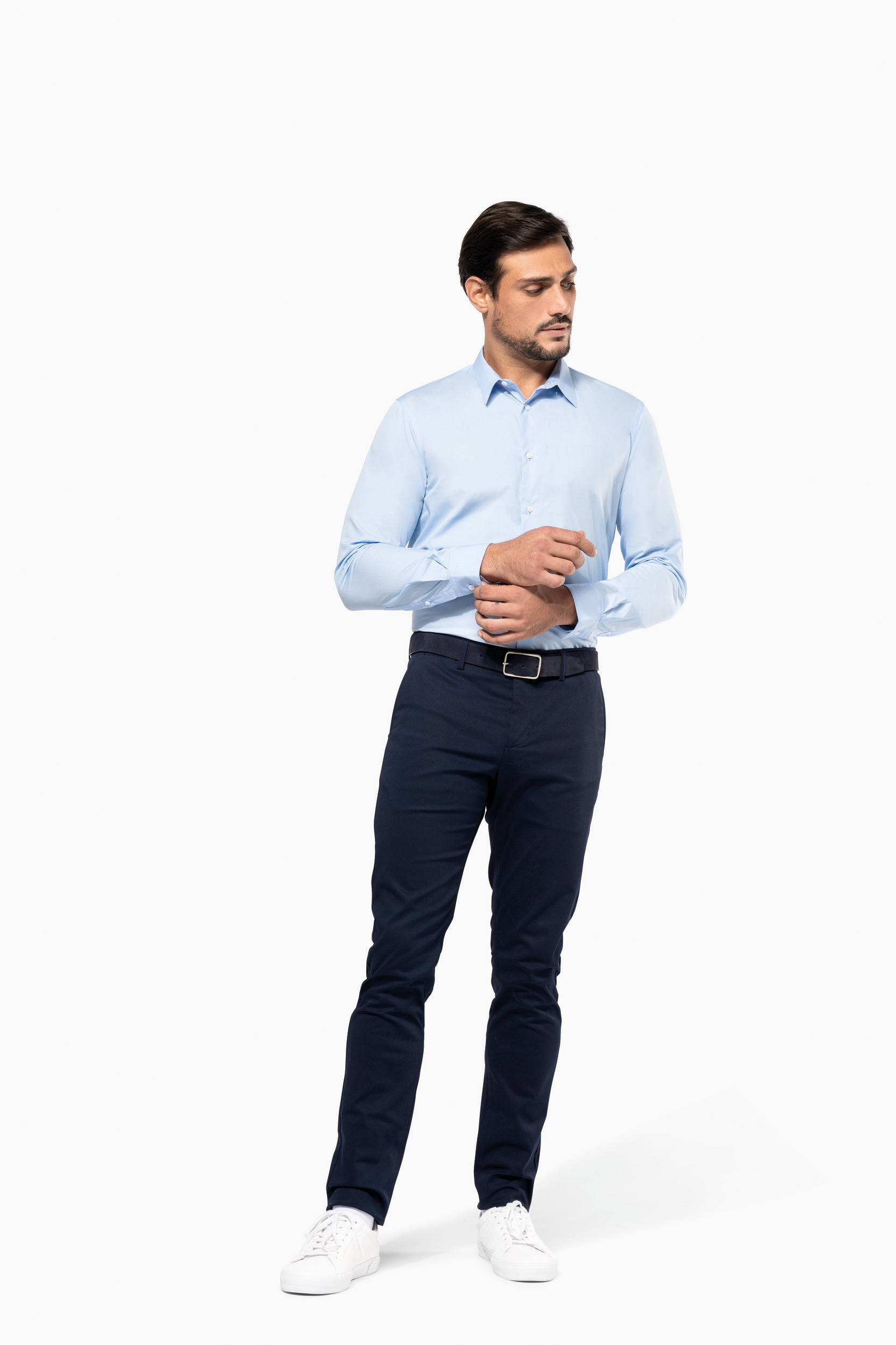 Miniature 5 pour Chemise popeline manches longues homme