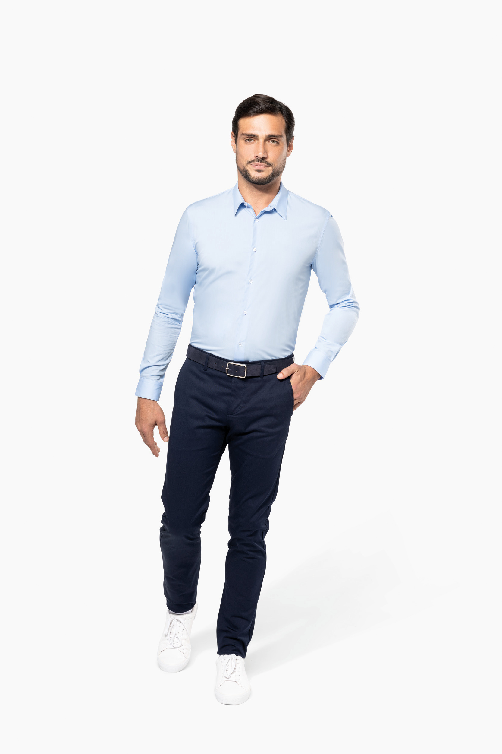 Miniature 4 pour Chemise popeline manches longues homme