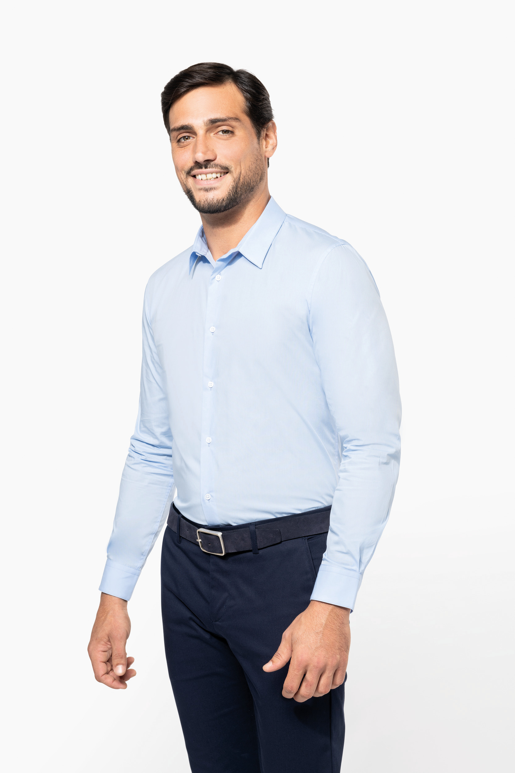 Miniature 3 pour Chemise popeline manches longues homme