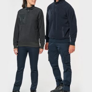 Visuel Polaire écoresponsable col zippé unisexe