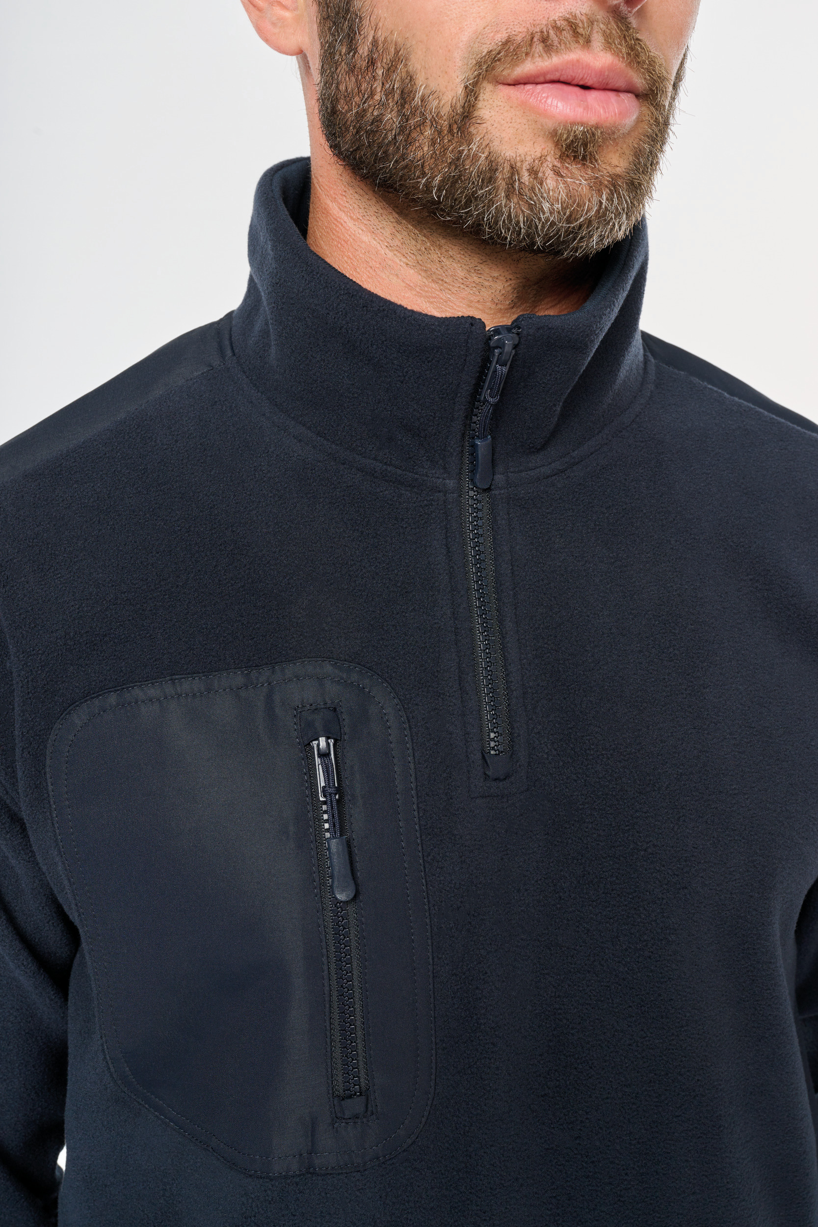 Miniature 13 pour Polaire écoresponsable col zippé unisexe