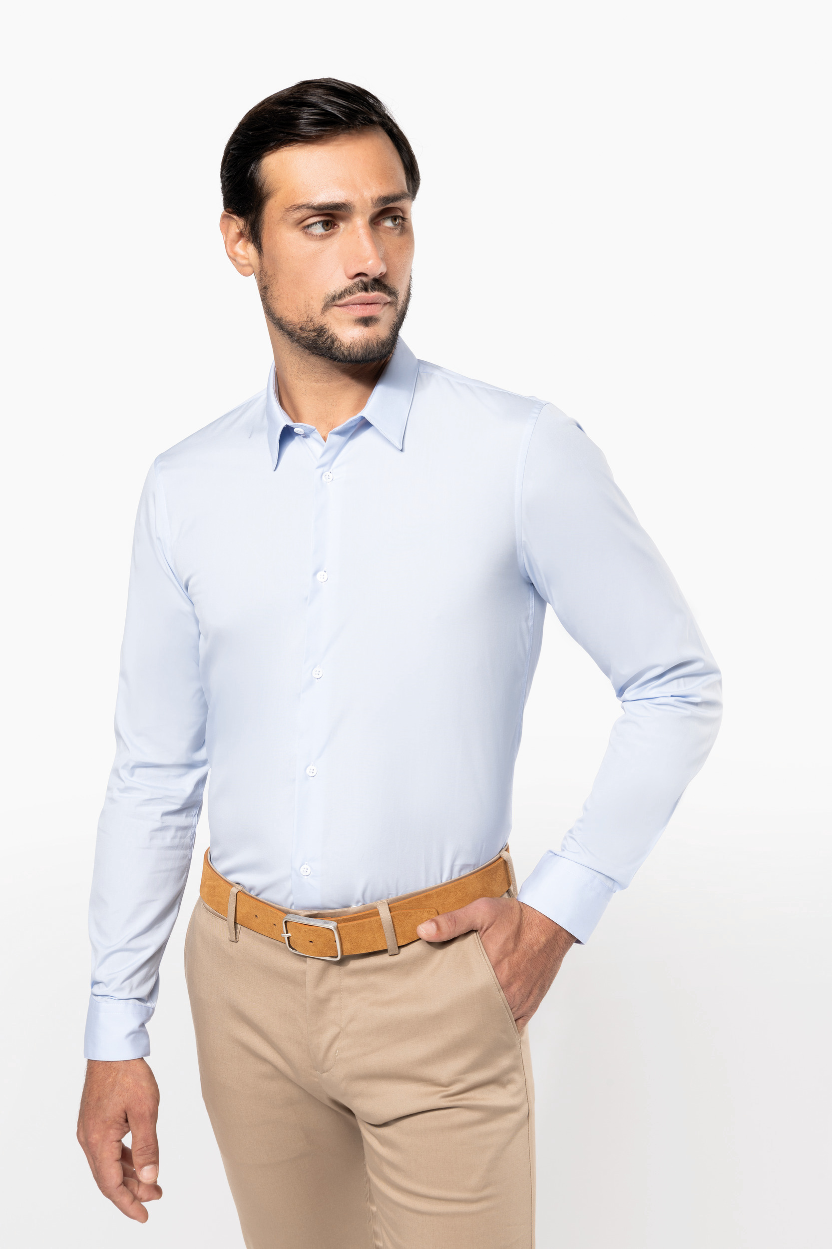 Miniature 3 pour Chemise popeline manches longues homme
