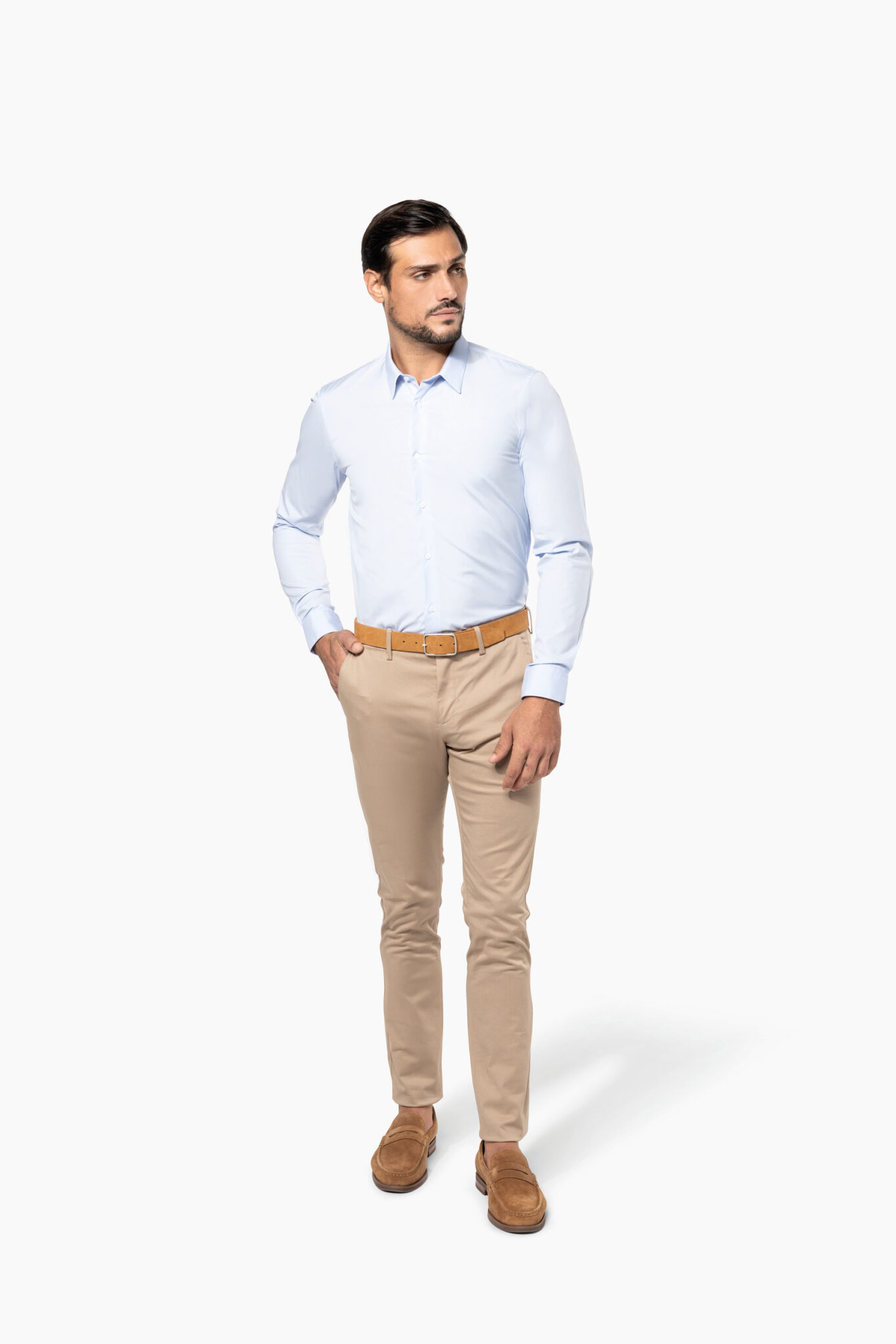 Miniature 4 pour Chemise popeline manches longues homme