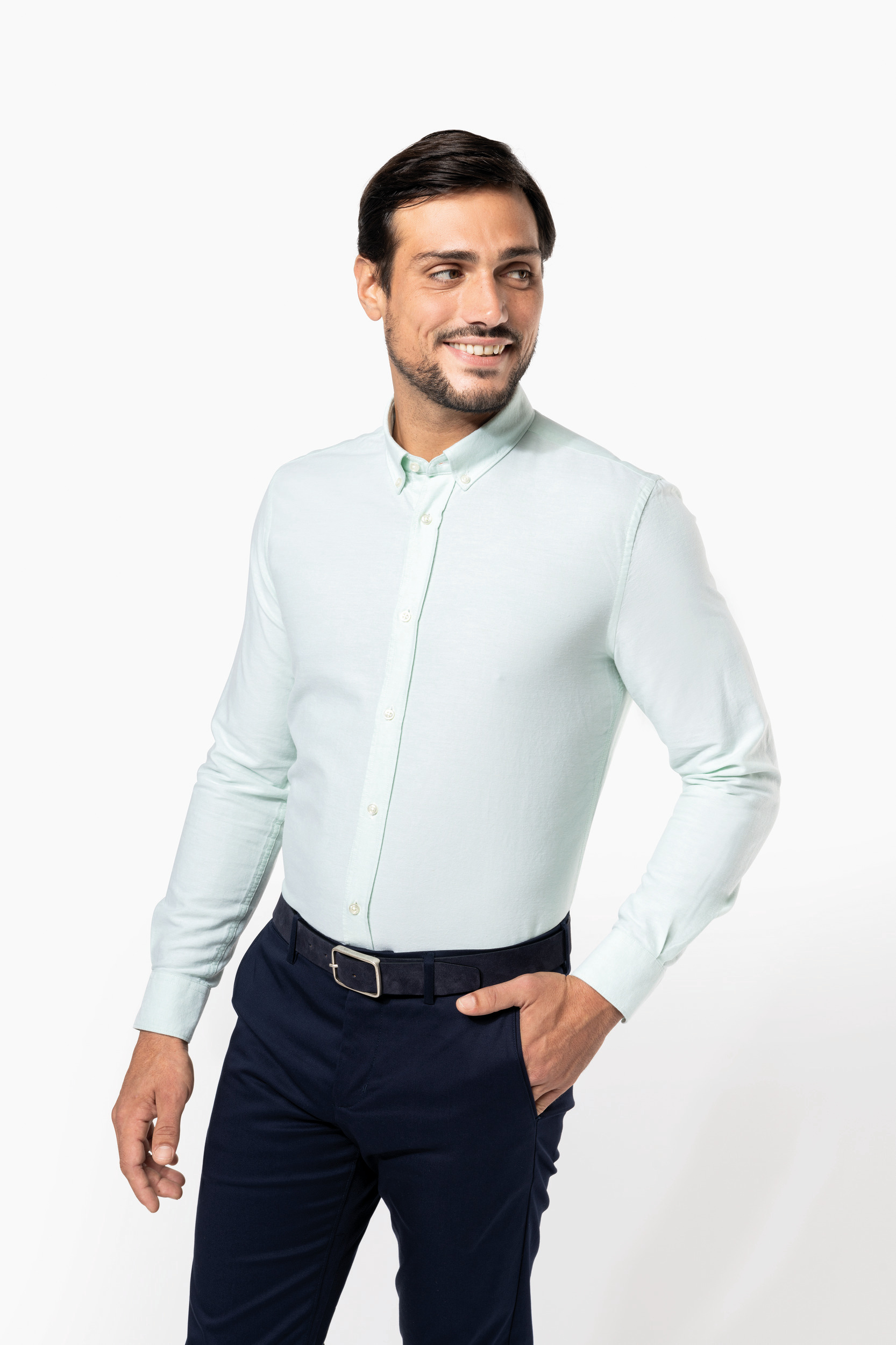 Miniature 3 pour Chemise Oxford manches longues homme