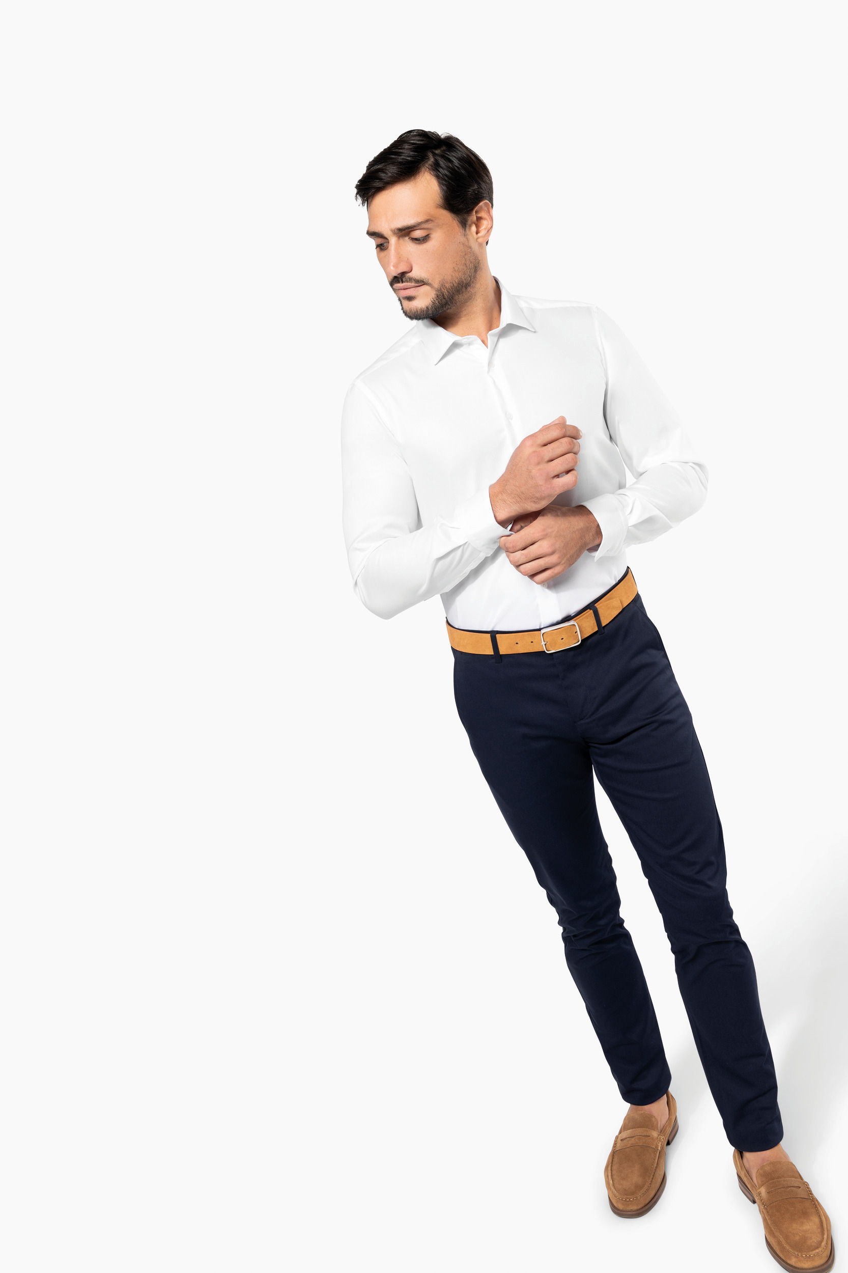 Miniature 5 pour Chemise Oxford pinpoint manches longues homme