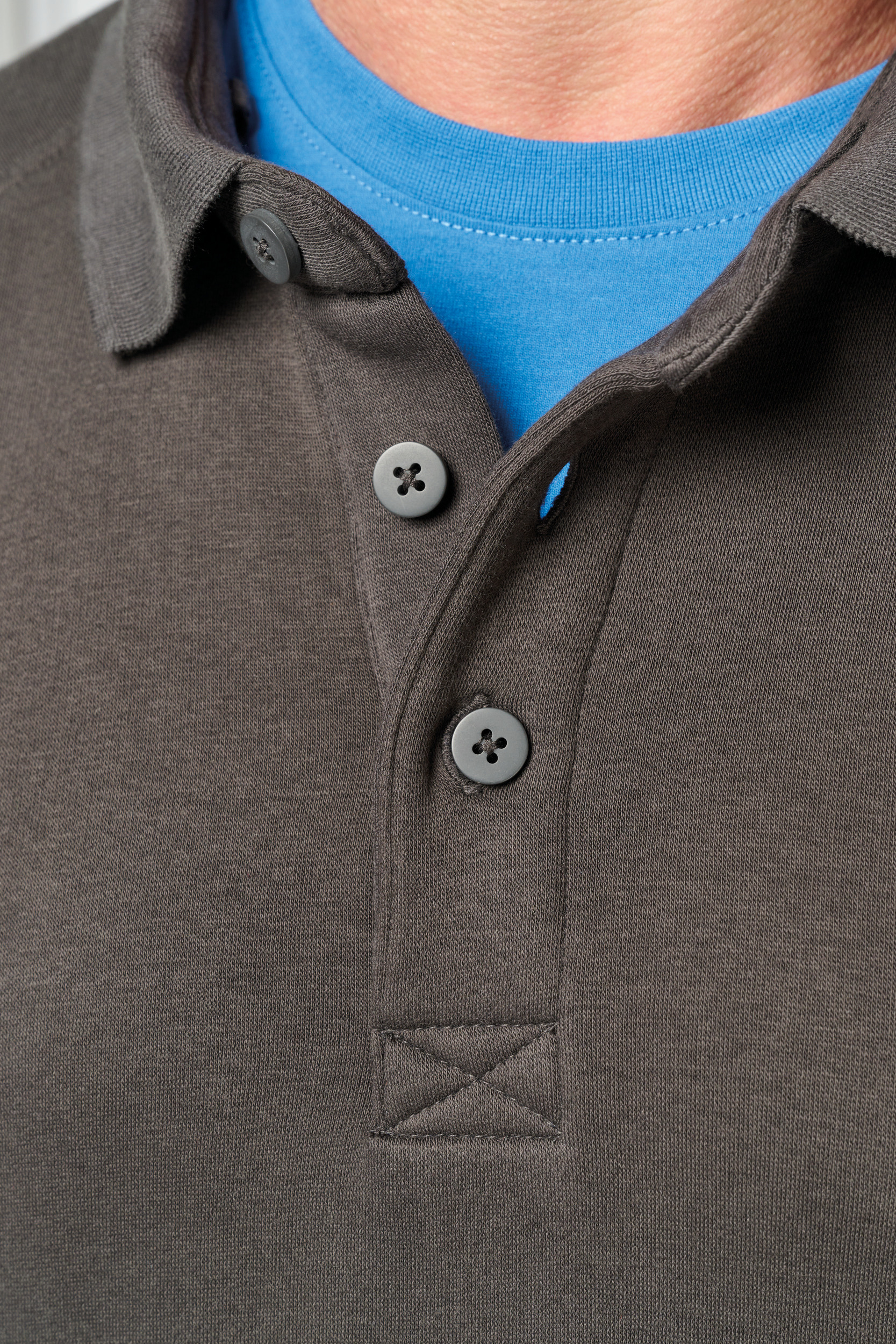 Miniature 10 pour Sweat-shirt col polo homme