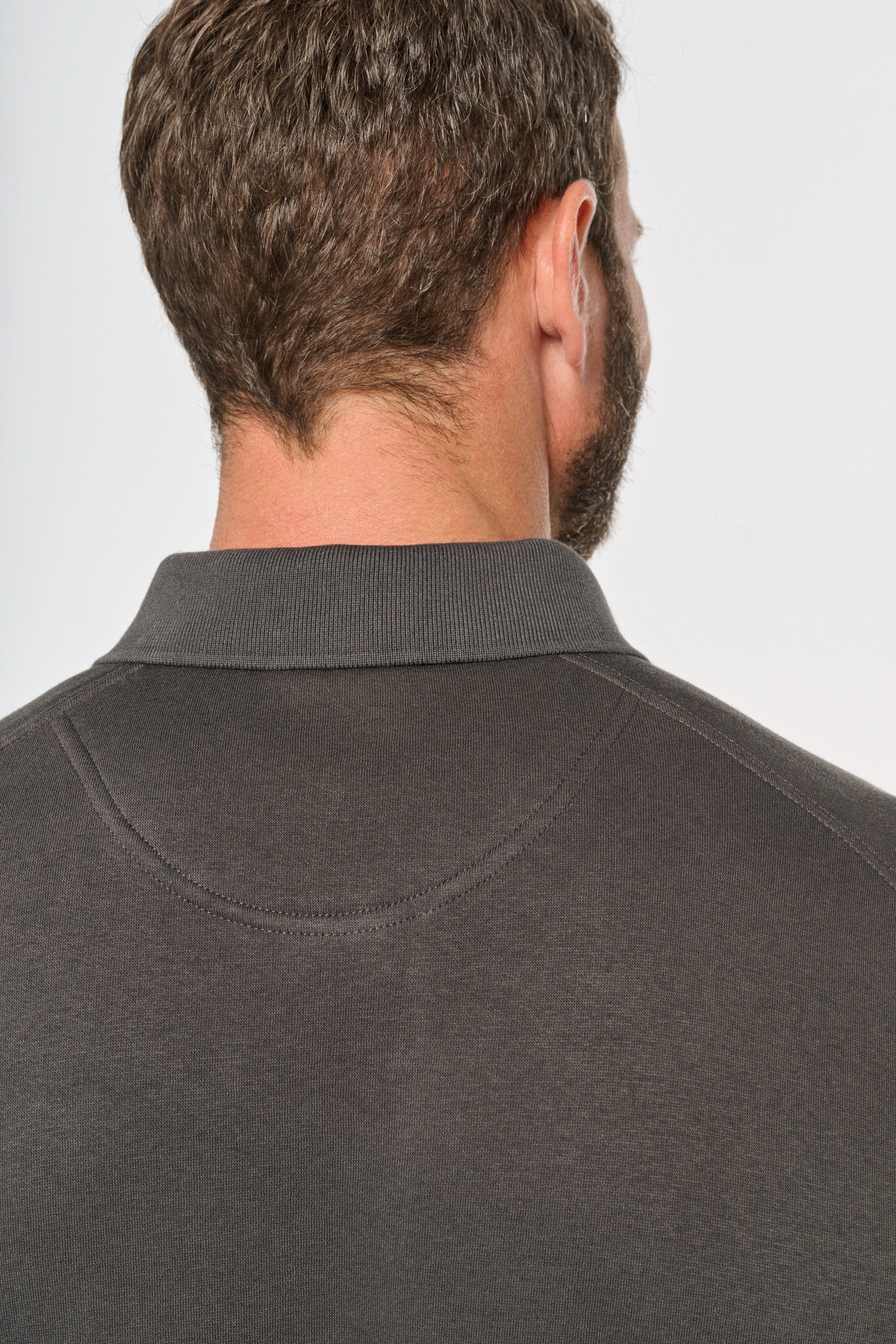 Miniature 8 pour Sweat-shirt col polo homme