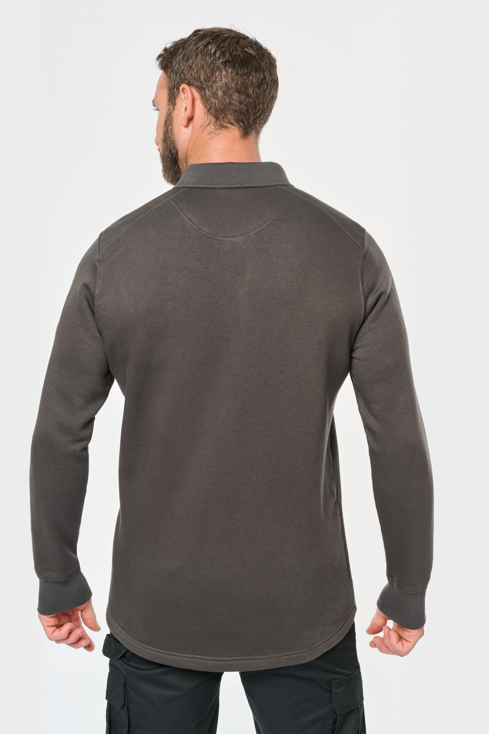 Miniature 2 pour Sweat-shirt col polo homme
