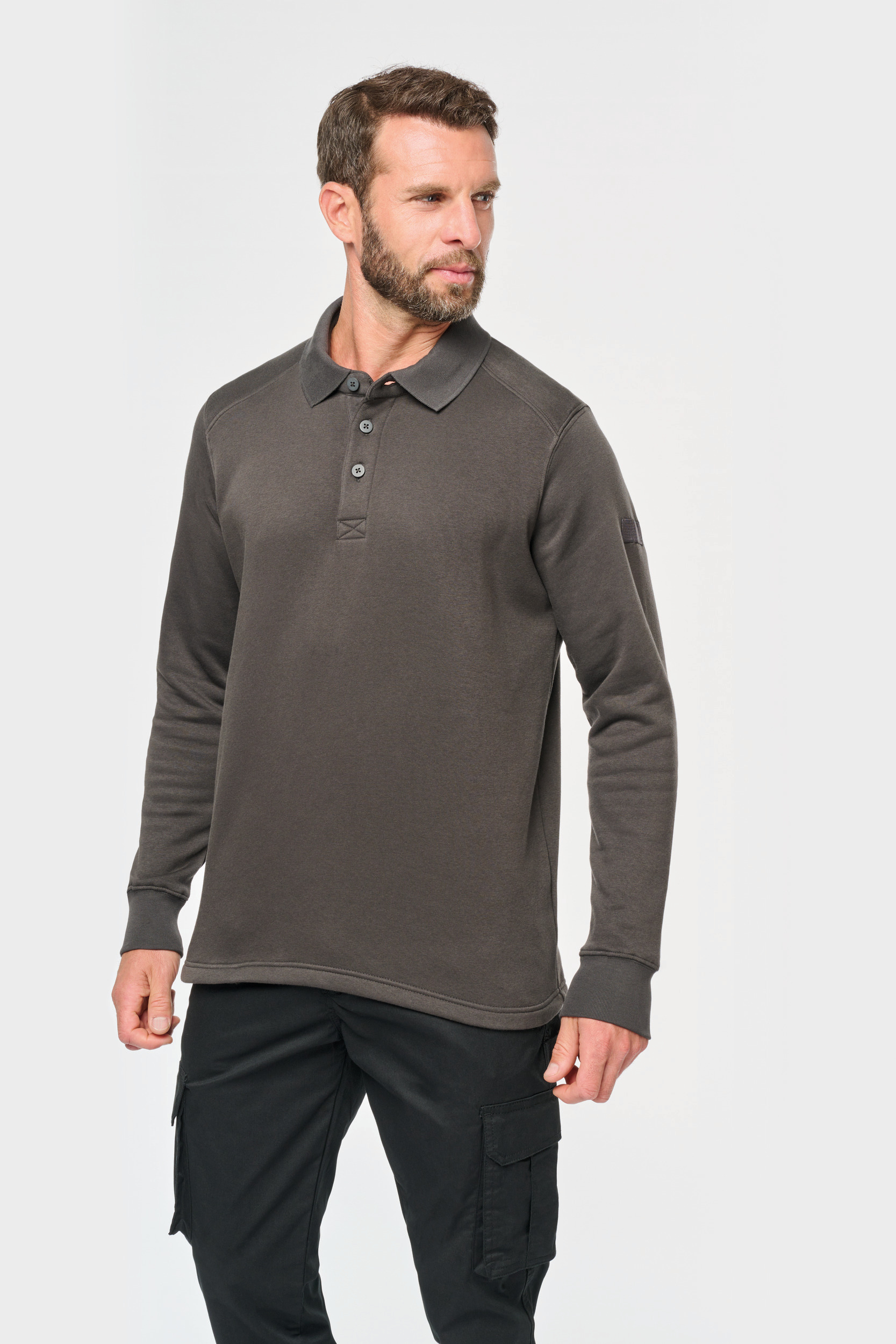 Miniature 1 pour Sweat-shirt col polo homme