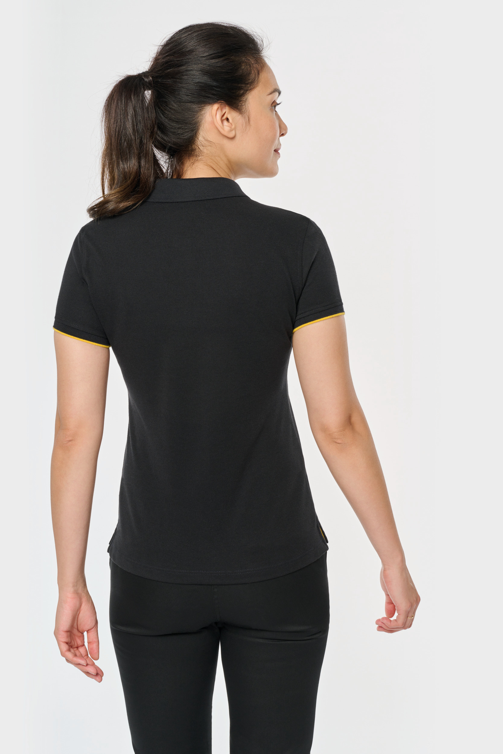Miniature 2 pour Polo Day To Day contrasté manches courtes femme