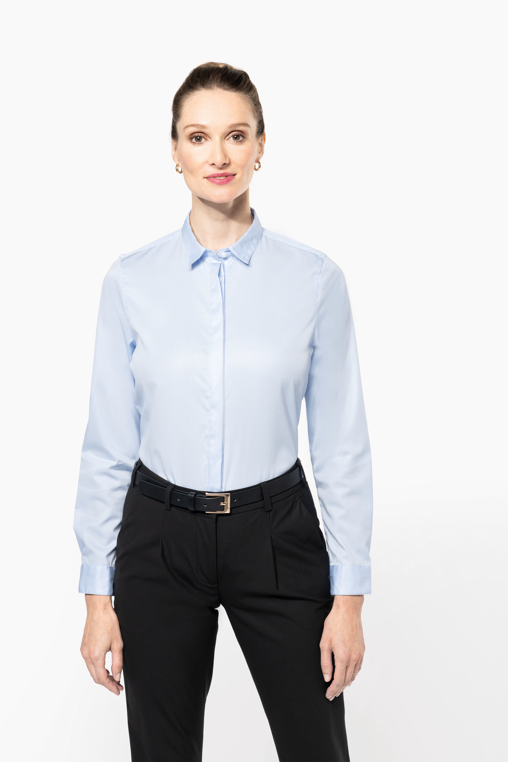 Miniature 1 pour Chemise twill manches longues femme