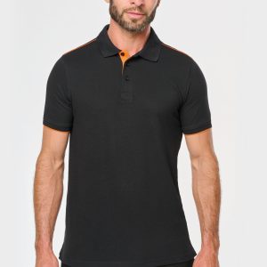 Visuel Polo Day To Day contrasté manches courtes homme