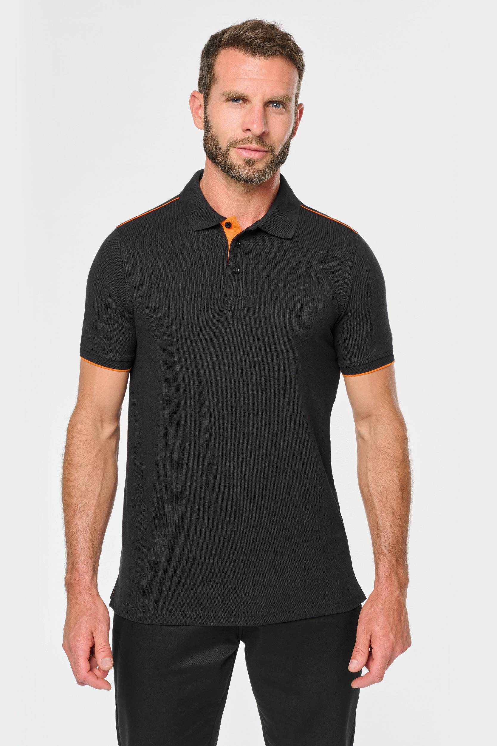Miniature 1 pour Polo Day To Day contrasté manches courtes homme