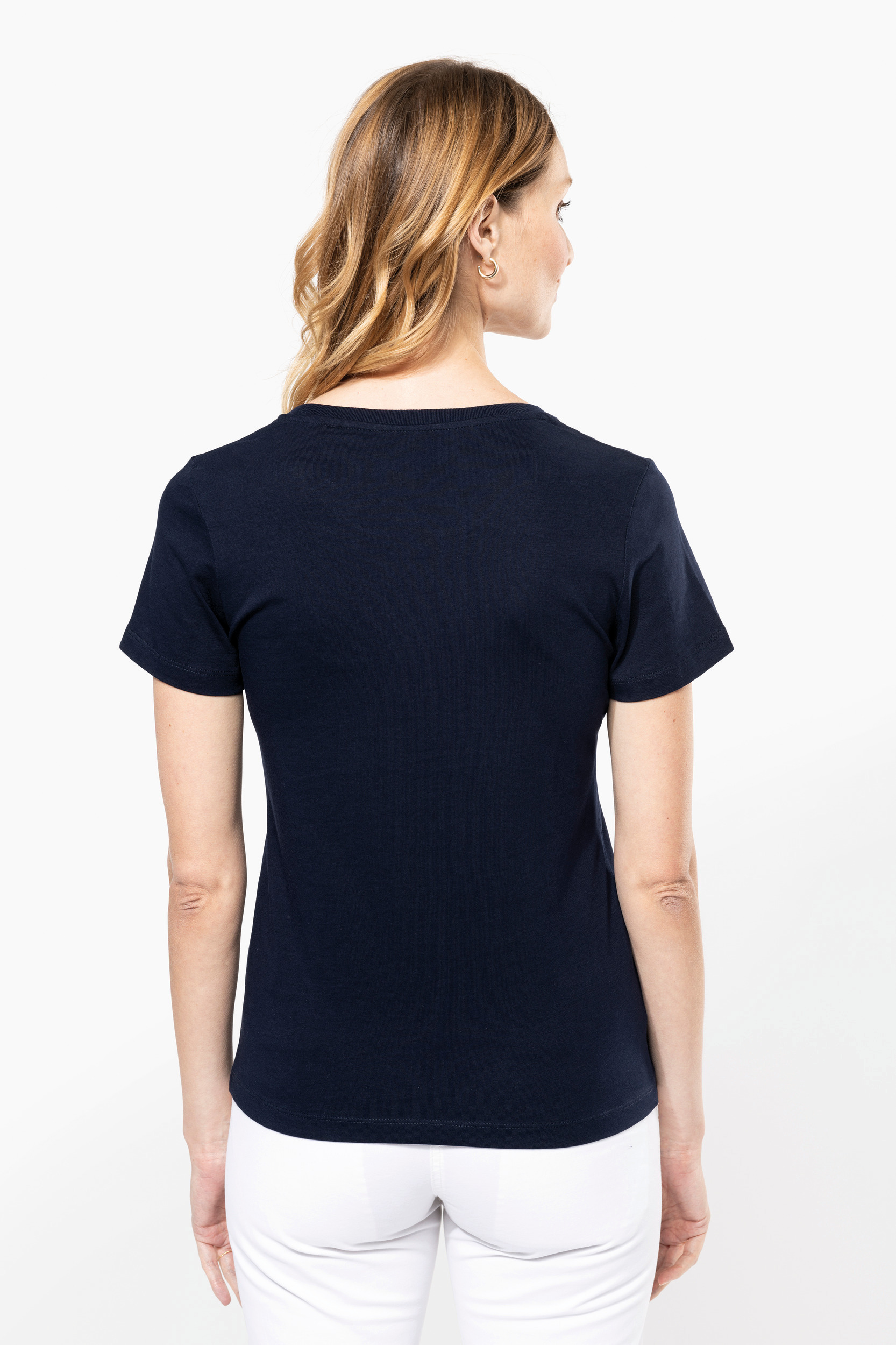 Miniature 2 pour T-shirt Supima® col rond manches courtes femme