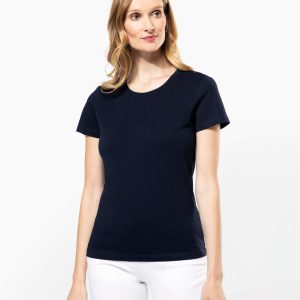 Visuel T-shirt Supima® col rond manches courtes femme