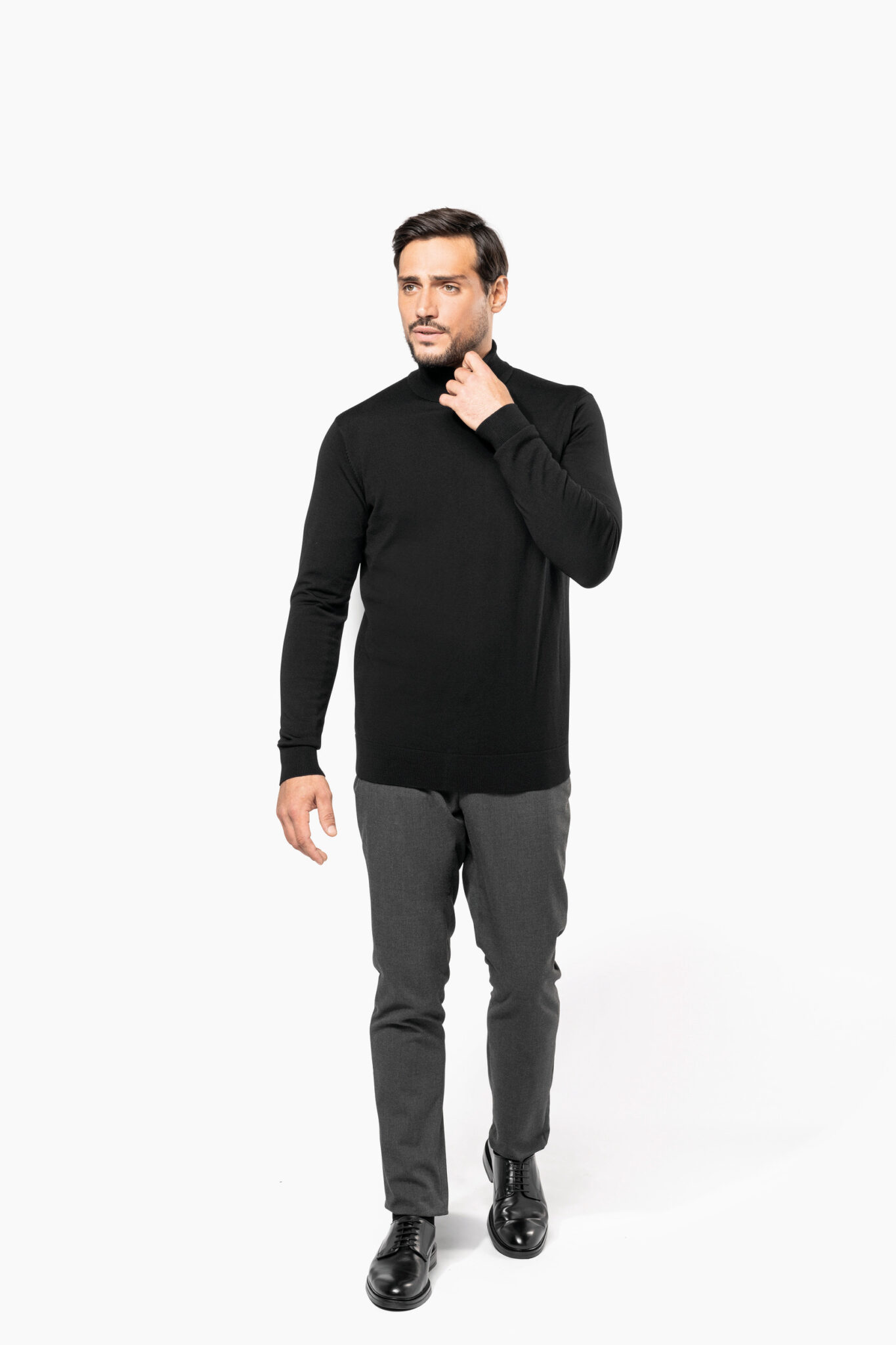 Miniature 5 pour Pull Mérinos col roulé homme