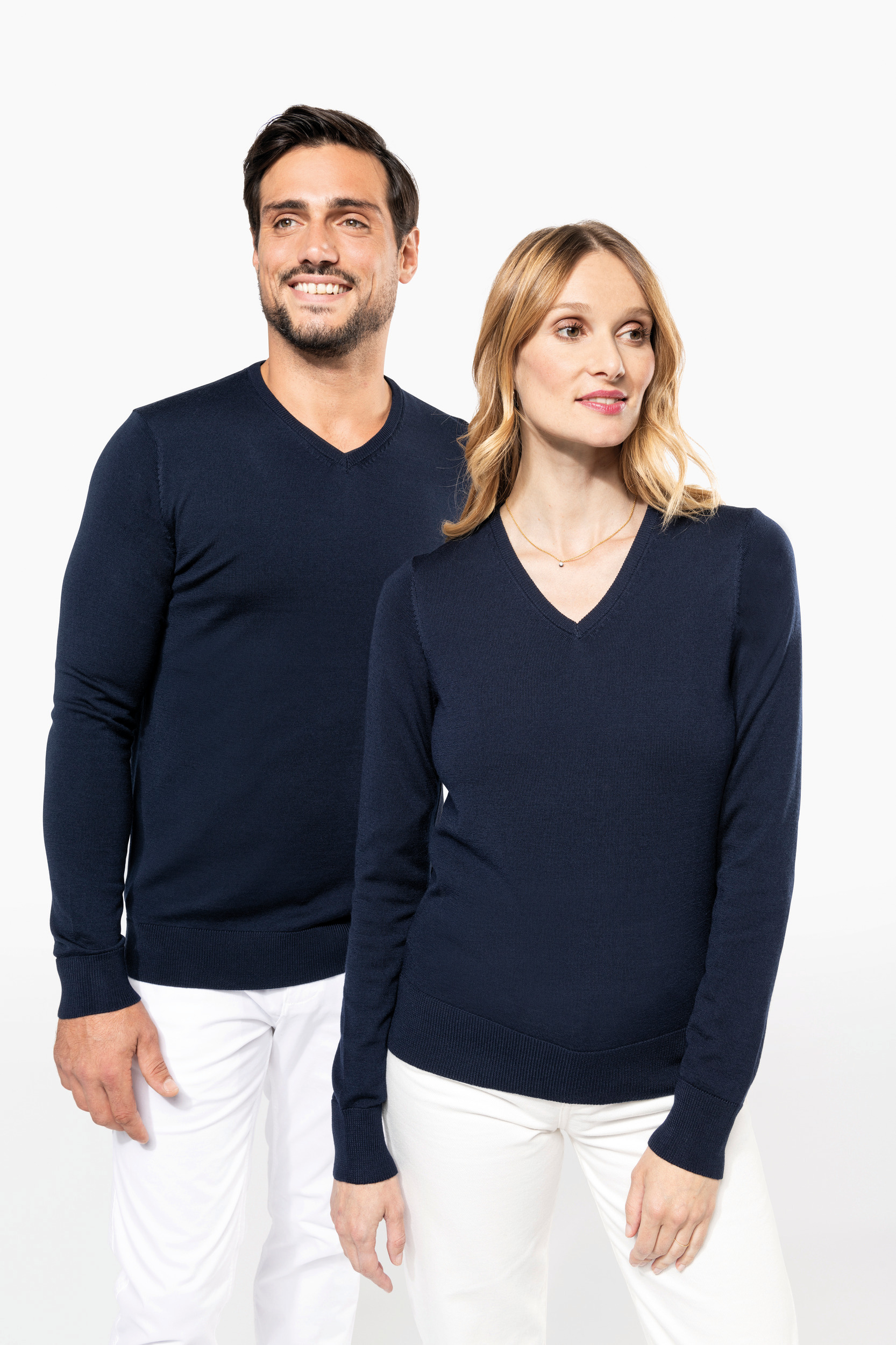 Miniature 9 pour Pull Mérinos col V homme