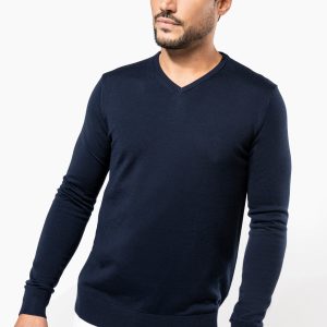 Visuel Pull Mérinos col V homme
